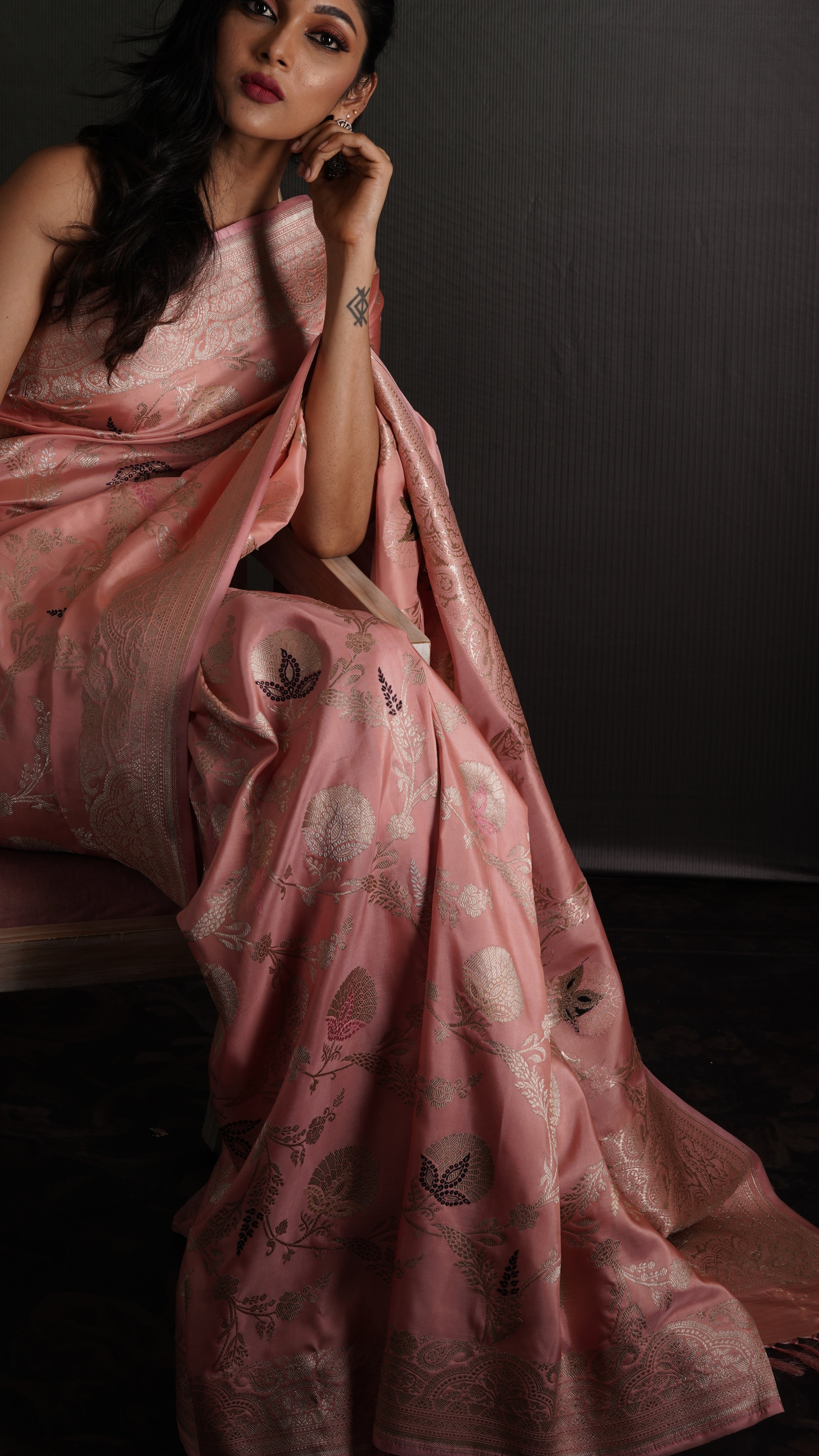Blush Brocade | Banarasi