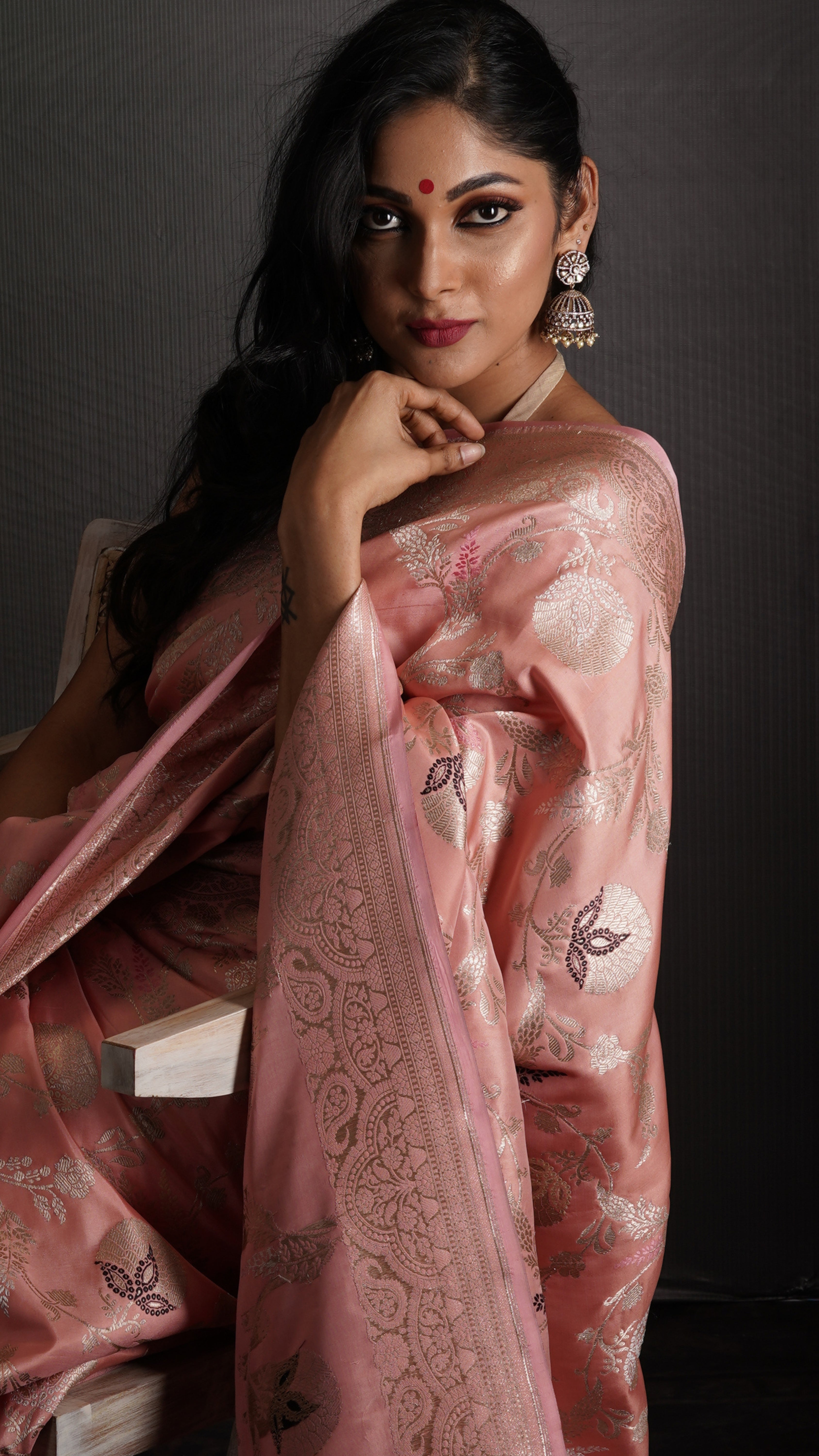 Blush Brocade | Banarasi