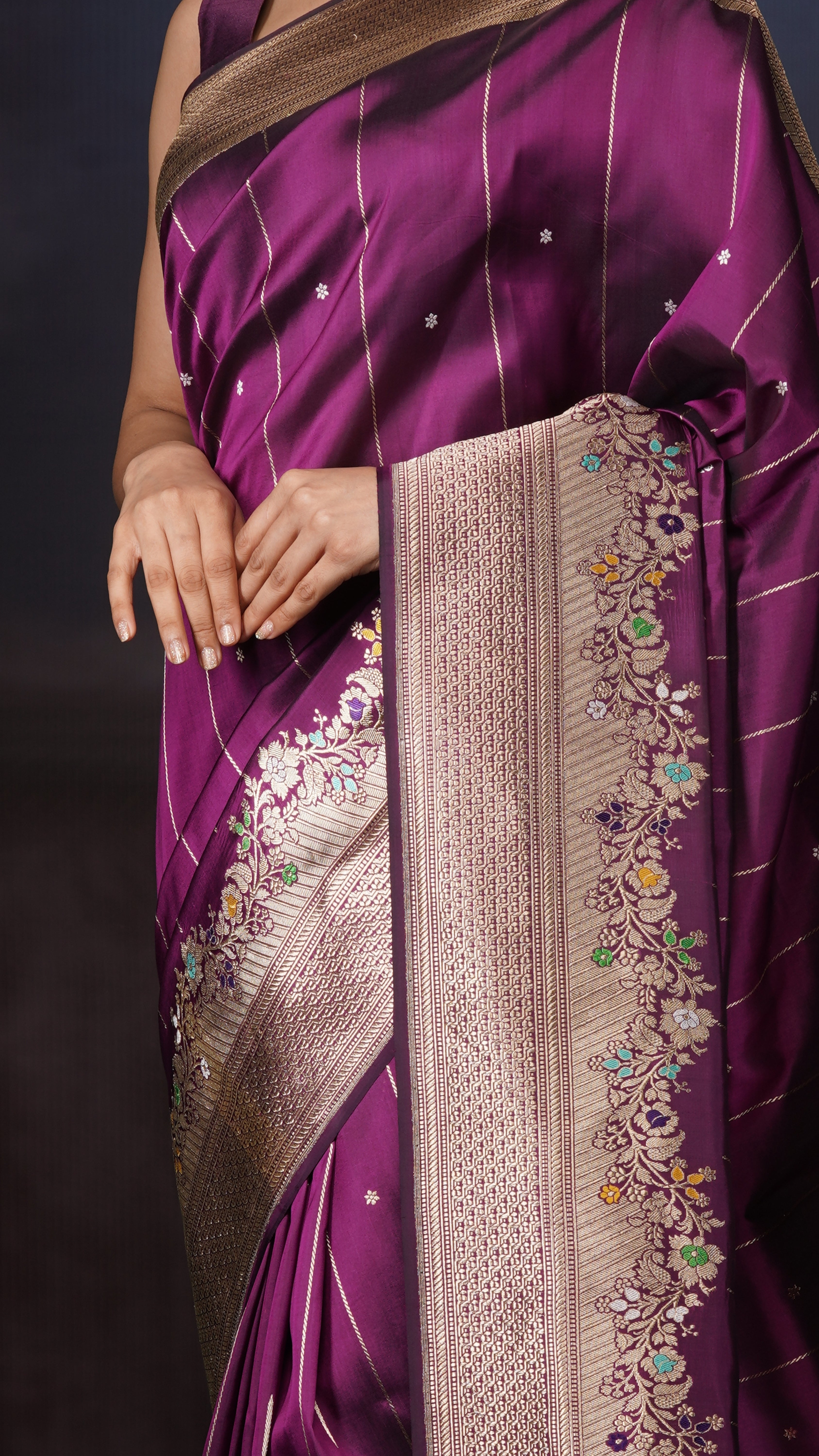 Plum Serenity | Banarasi