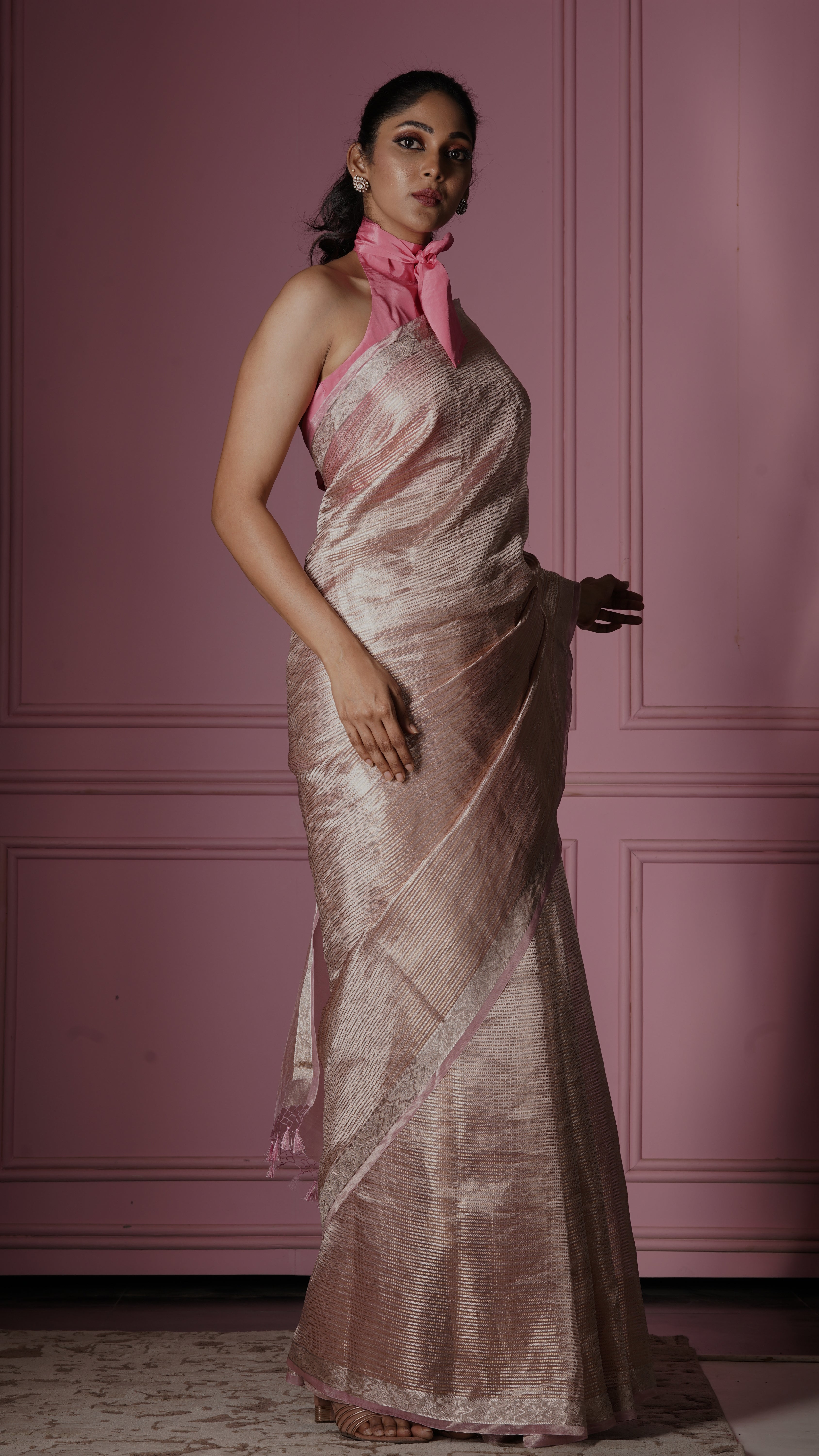 Blush Glimmer | Banarasi Tissue