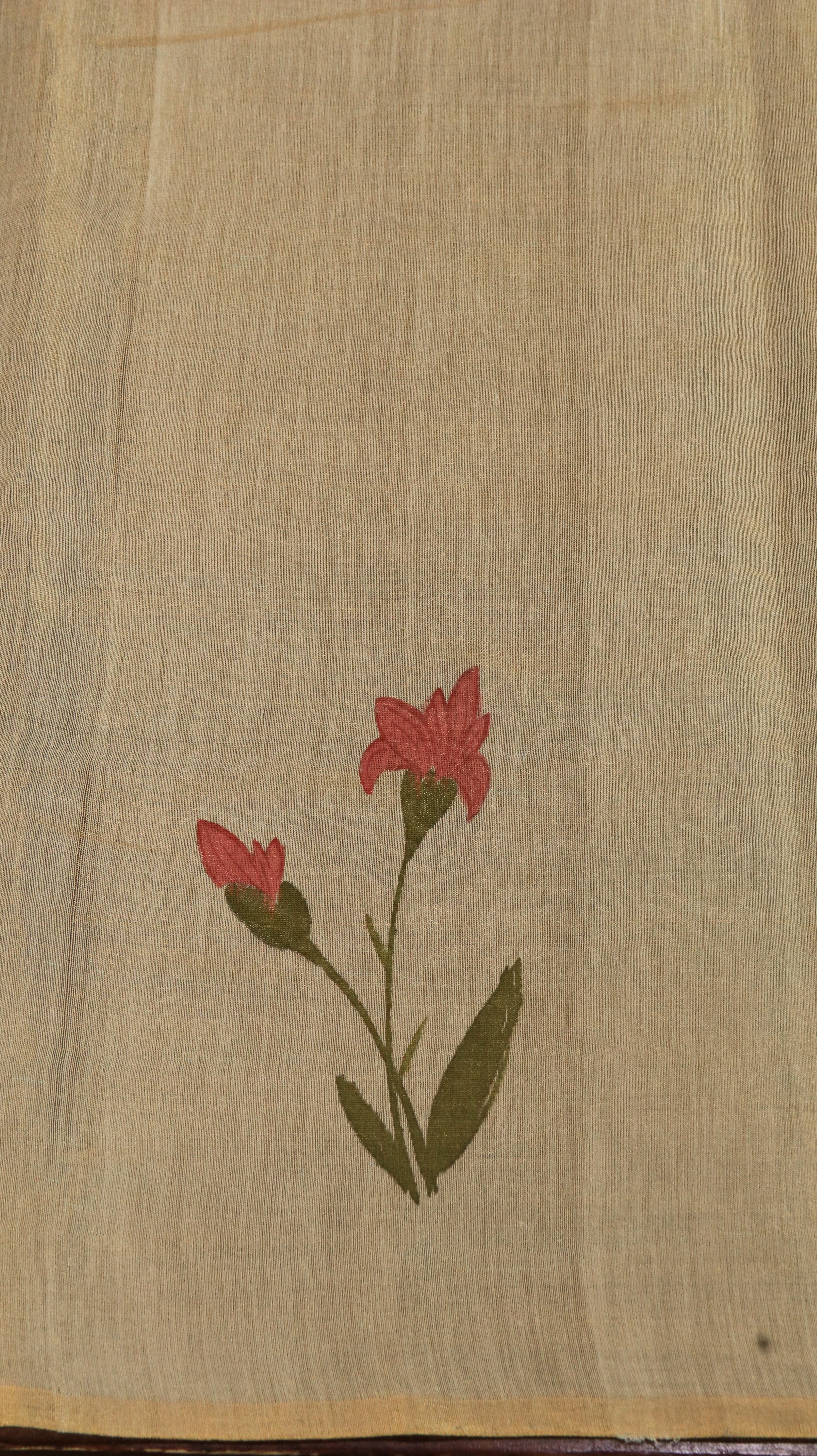 Parrot & Petals | Chanderi