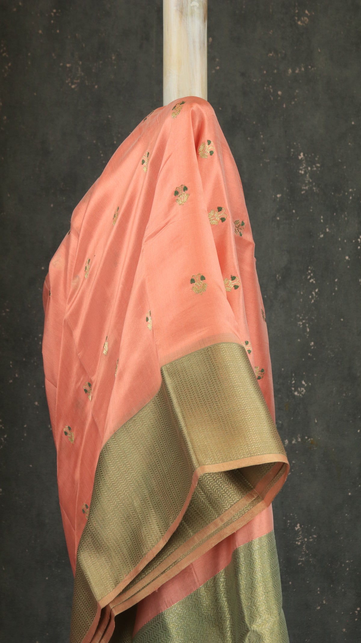 Peach Aura | Chanderi