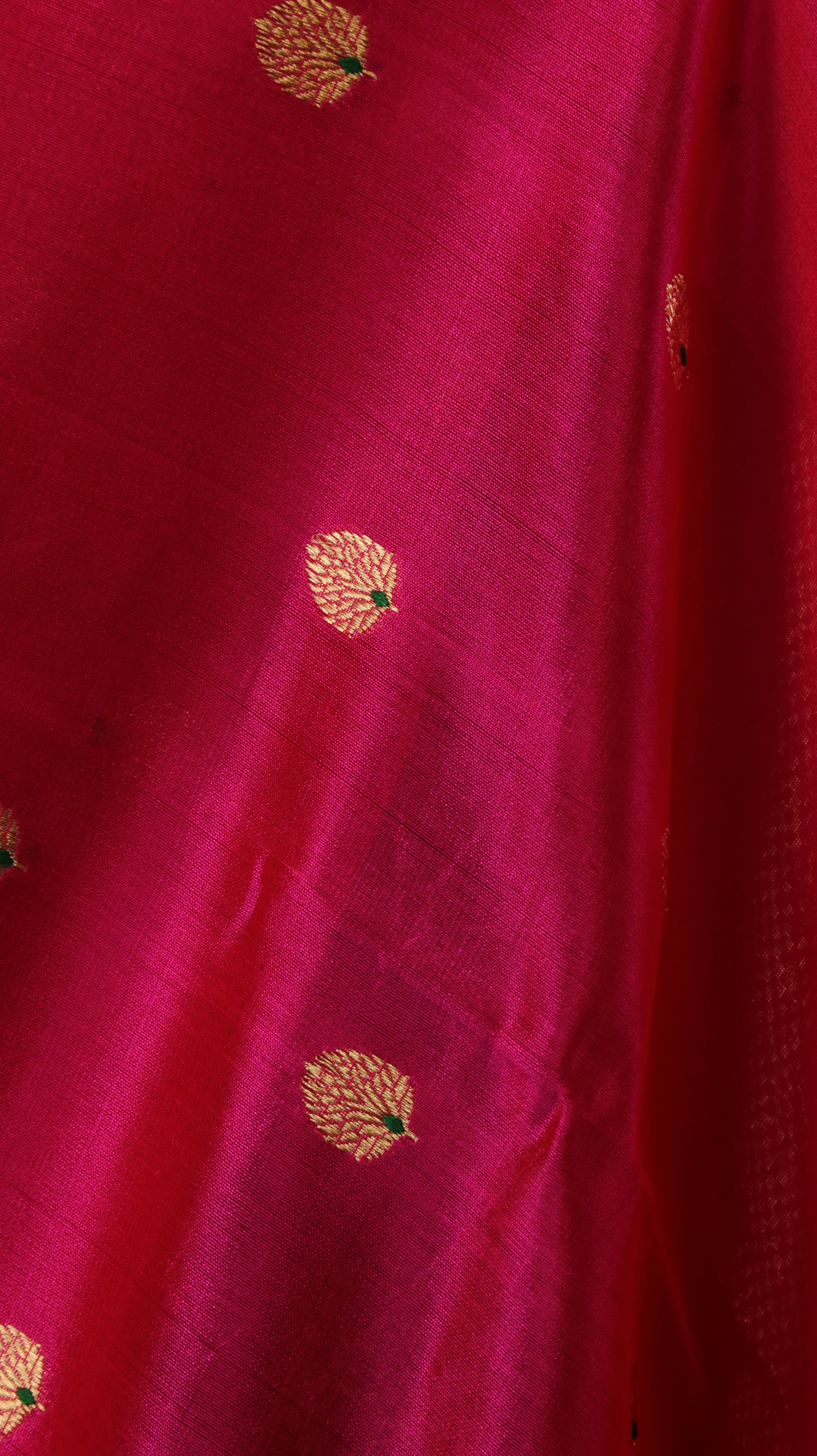 Flame & Fuchsia | Chanderi