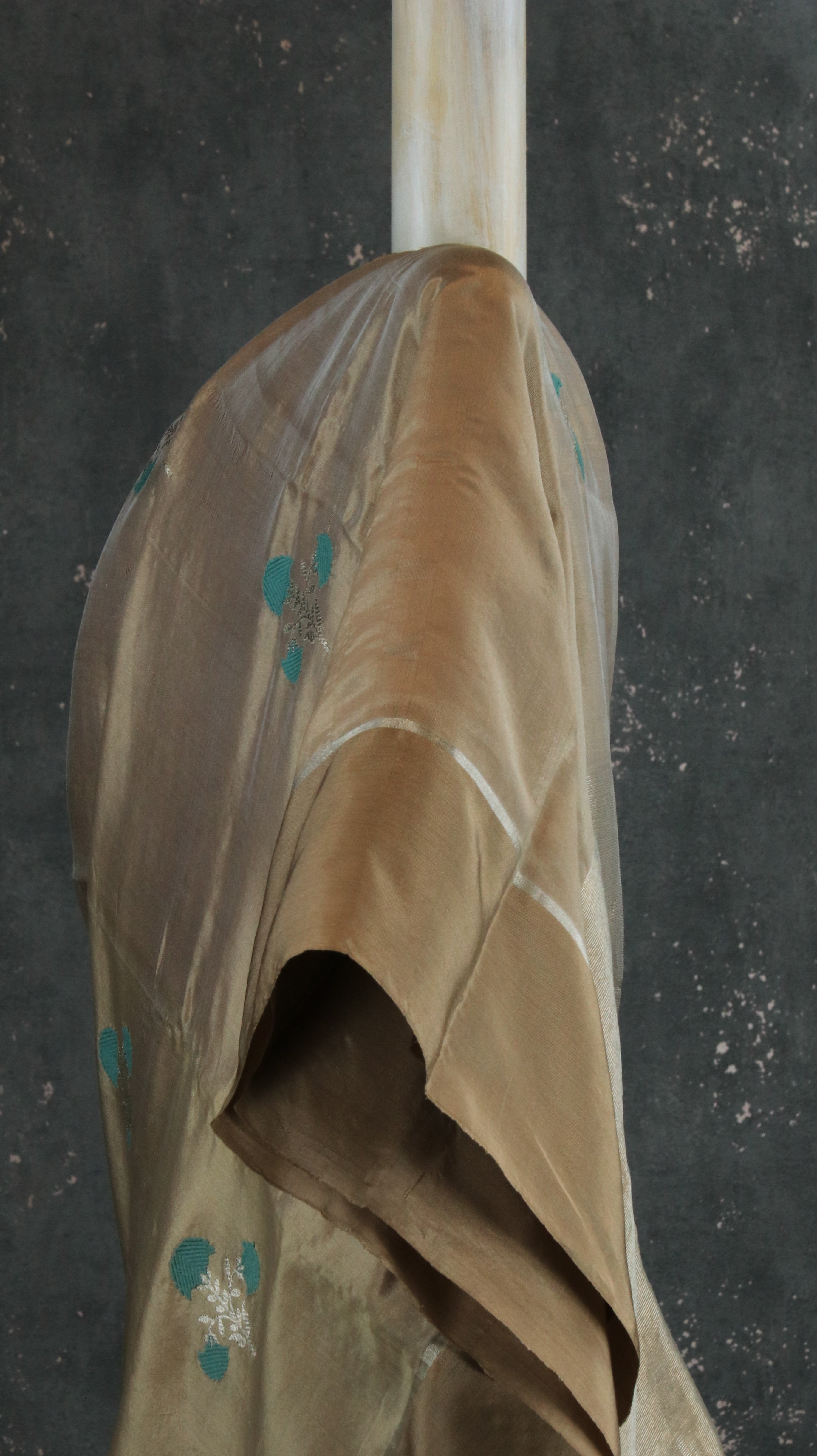 Teal Whisper | Chanderi