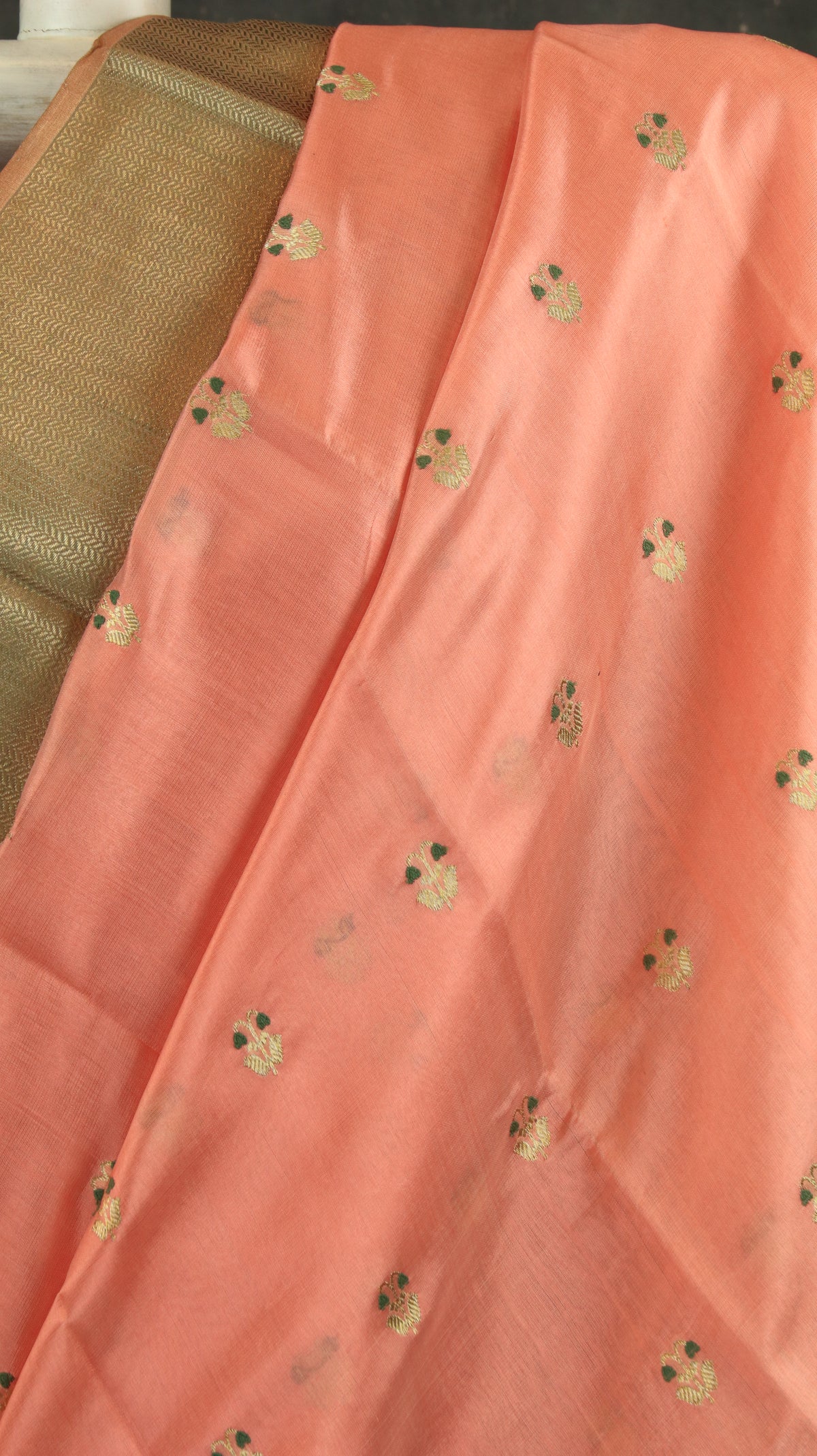 Peach Aura | Chanderi
