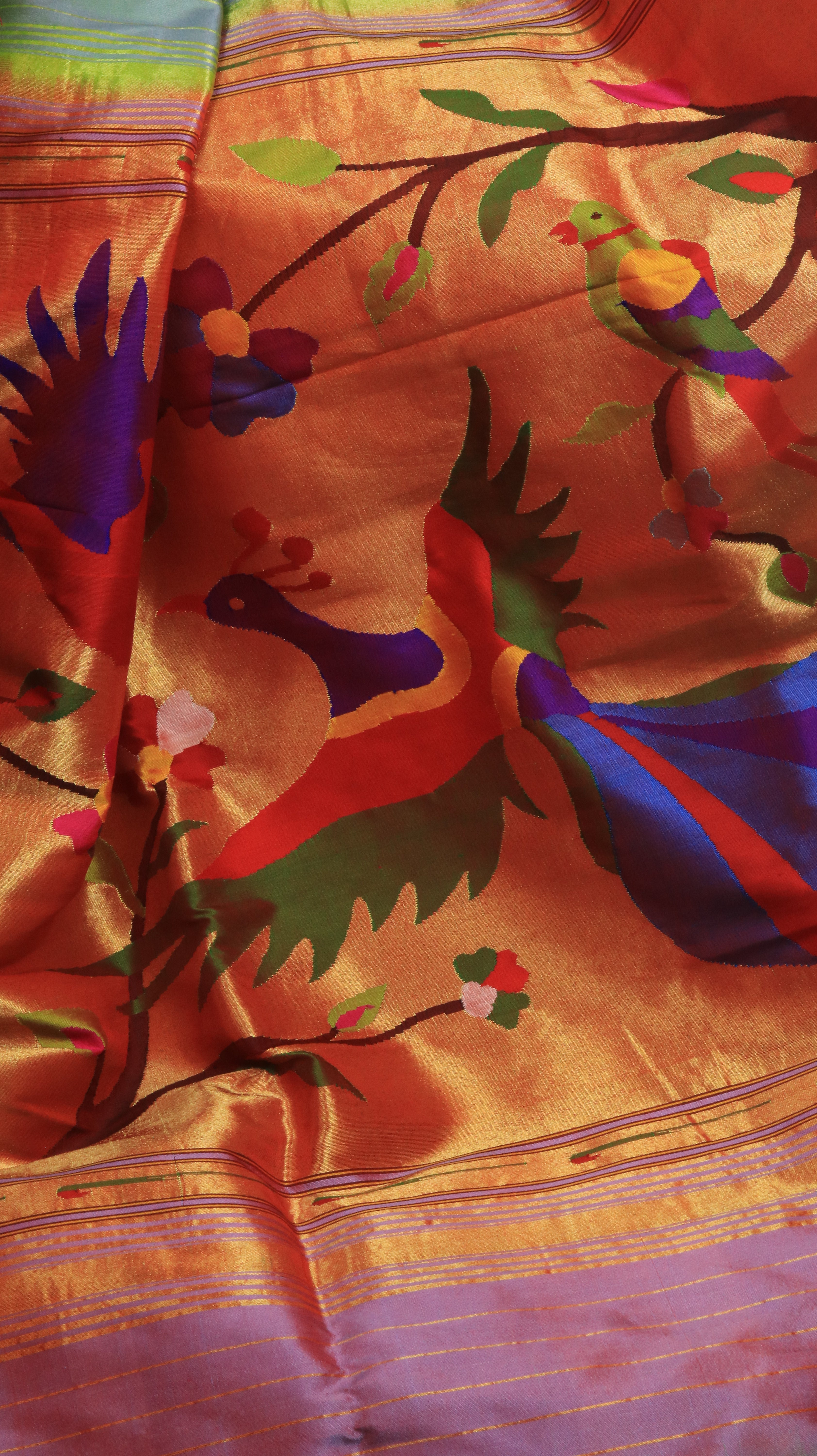 Peacock Serenade | Paithani
