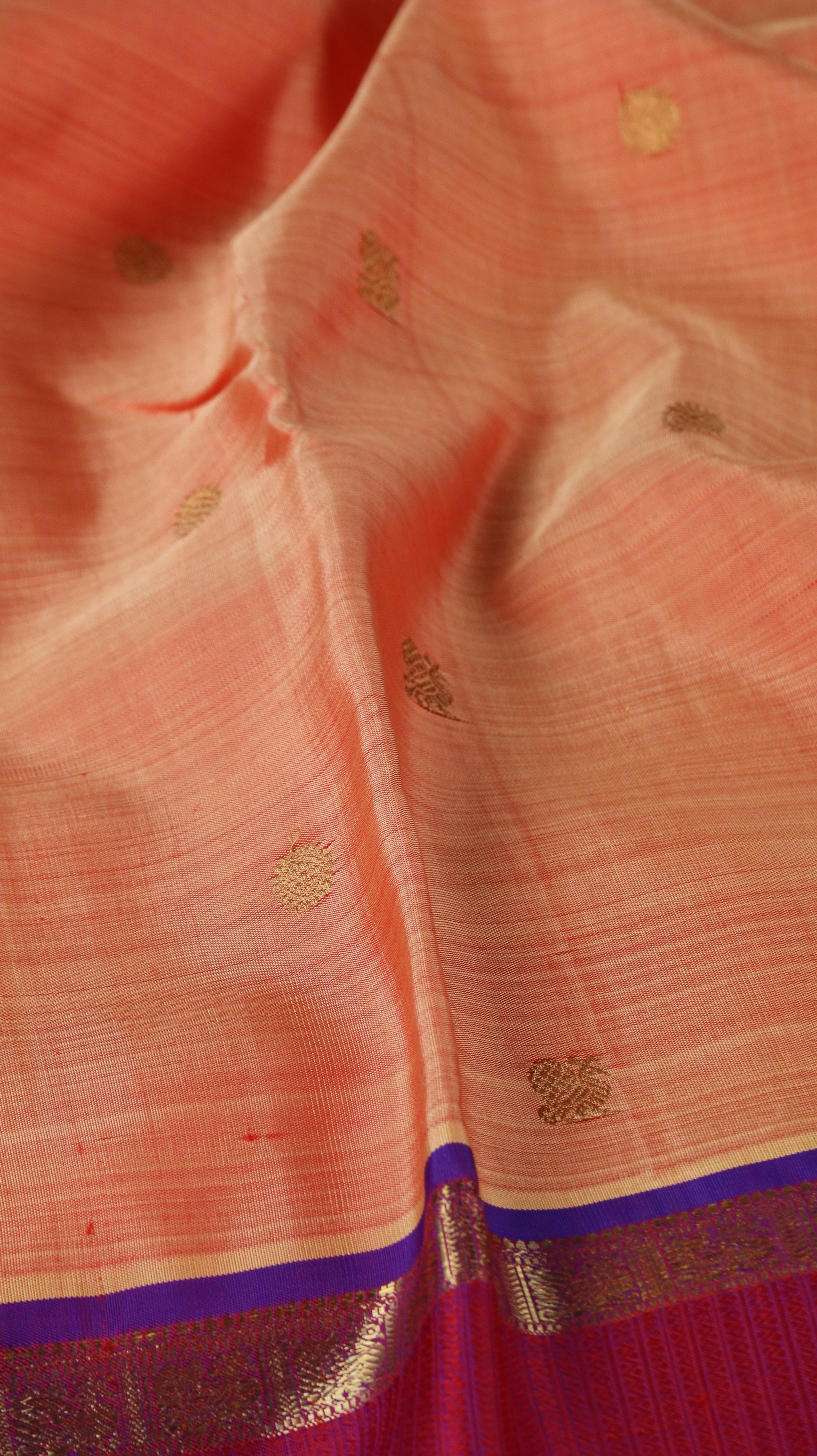 Peach Orchid | Kanjivaram