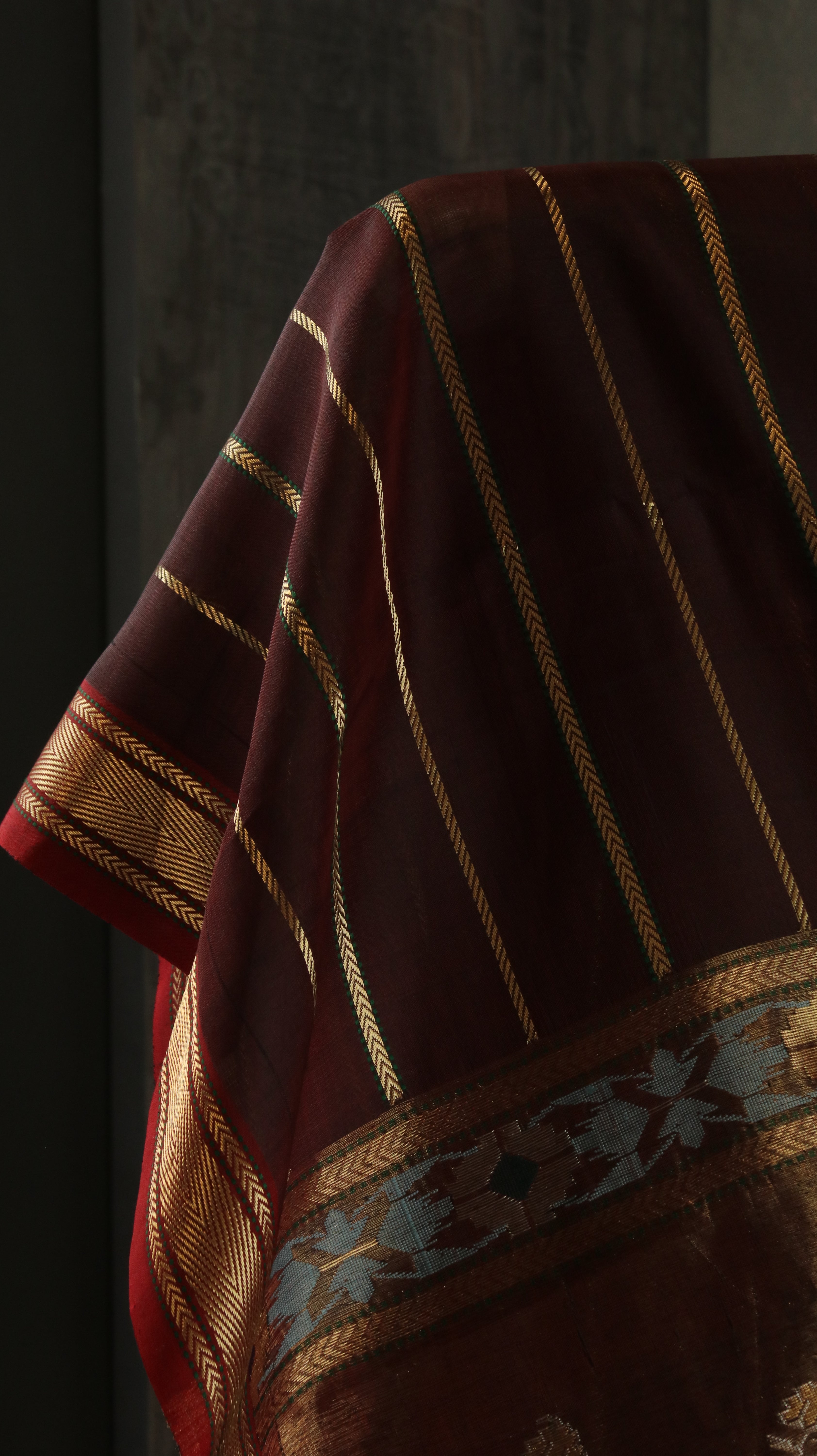 Vintage Garnet | Chanderi