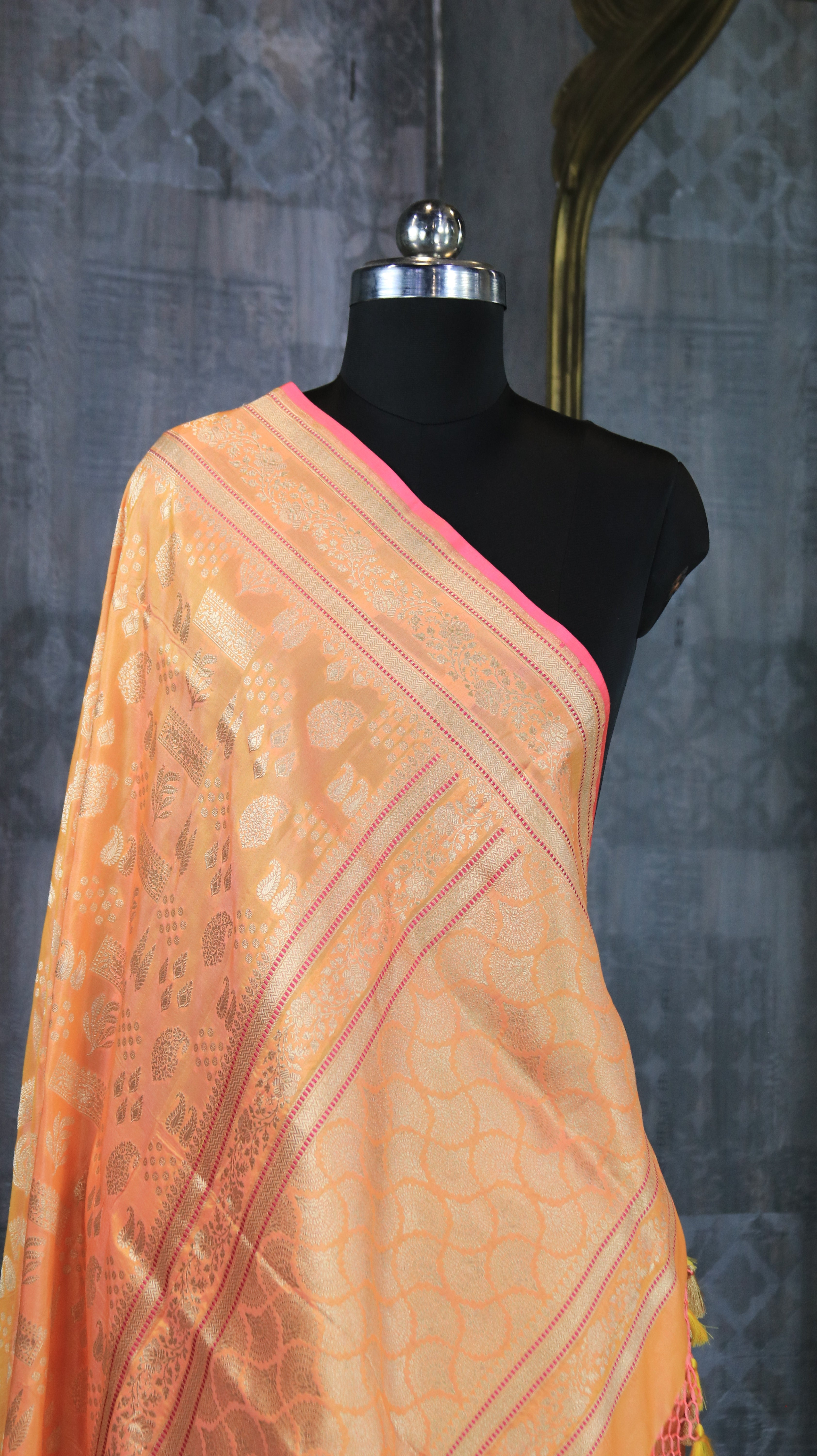 Peach Lumiere | Banarasi