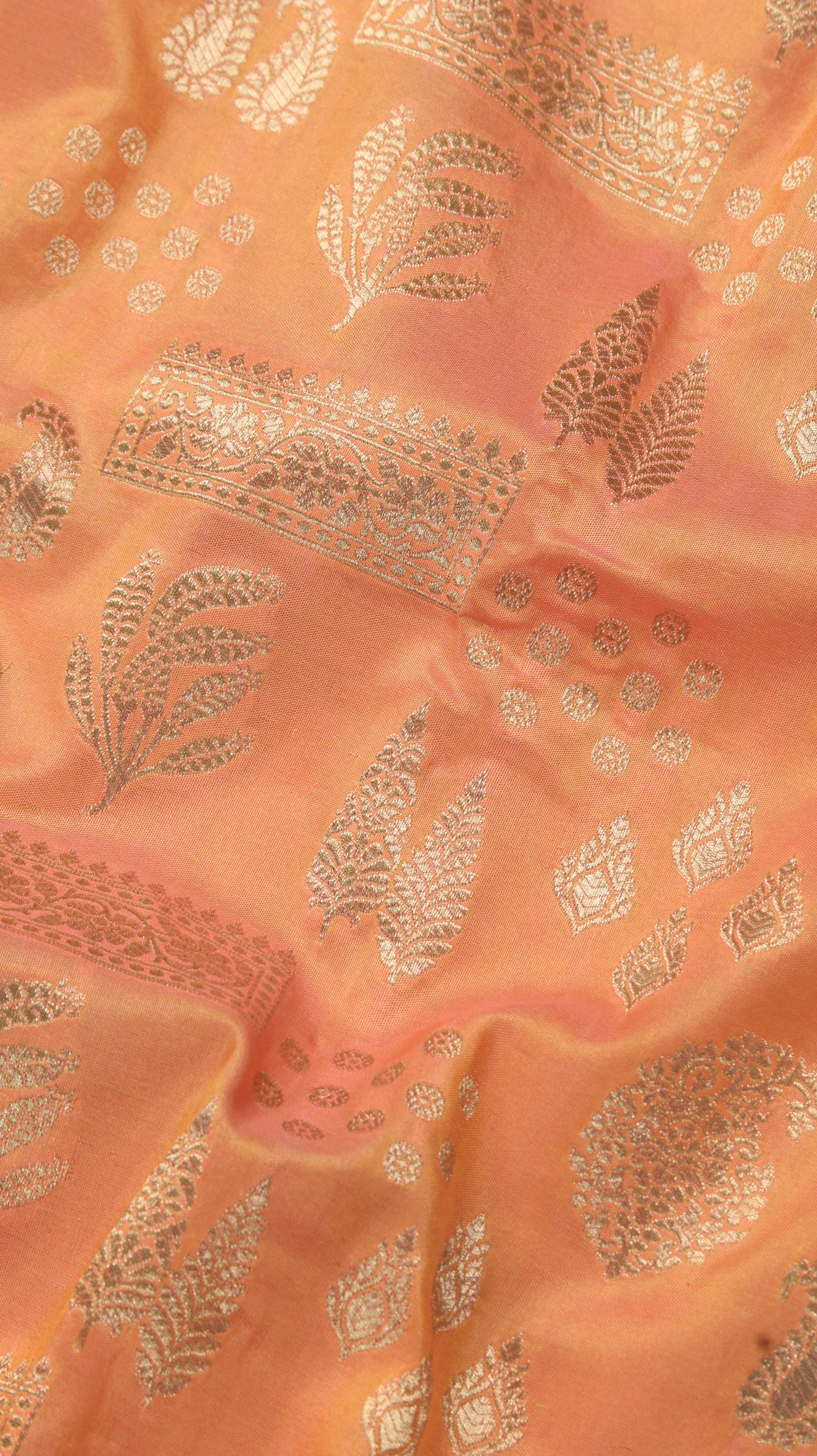 Peach Lumiere | Banarasi