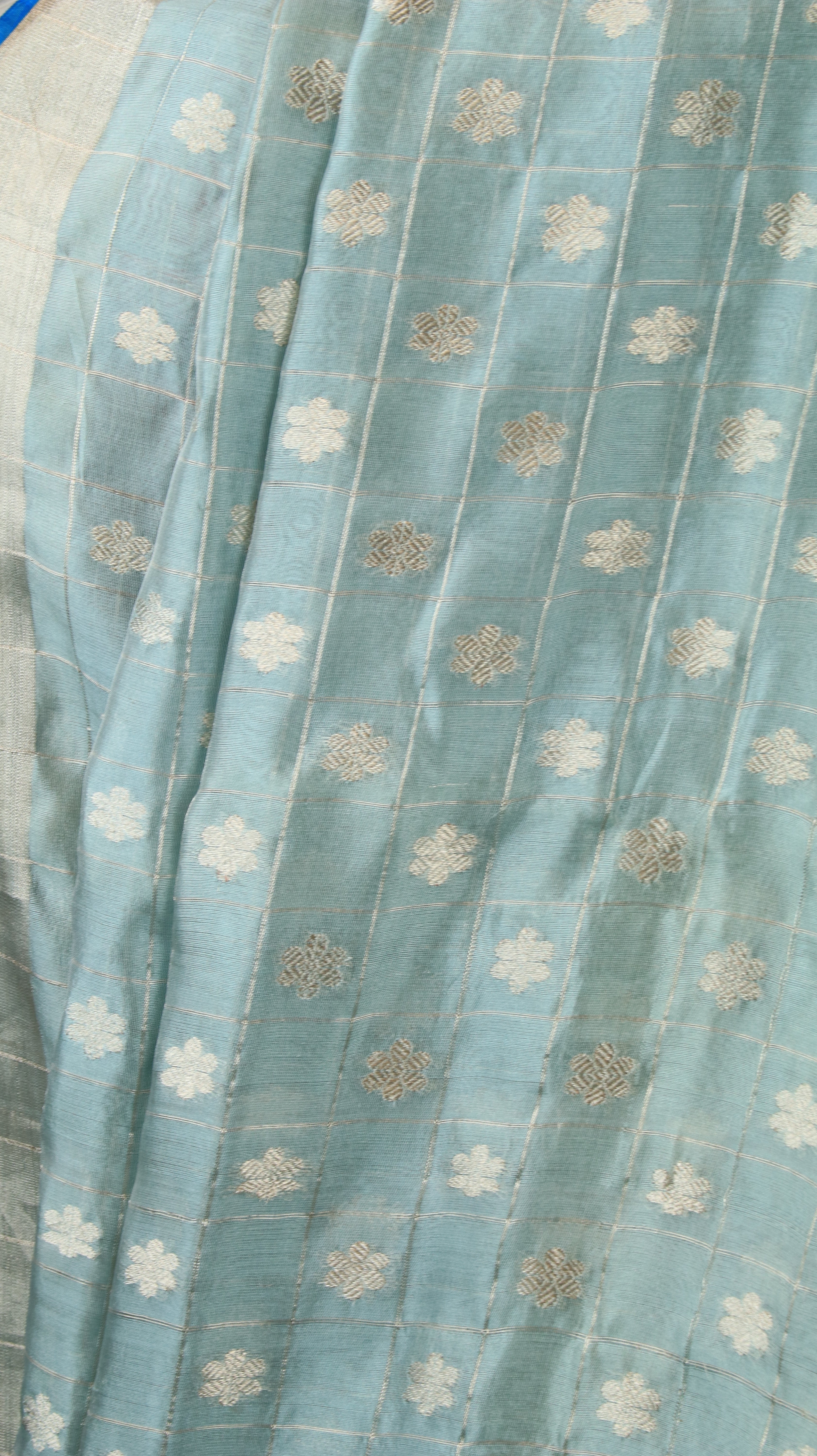 Silver Glacier |Chanderi