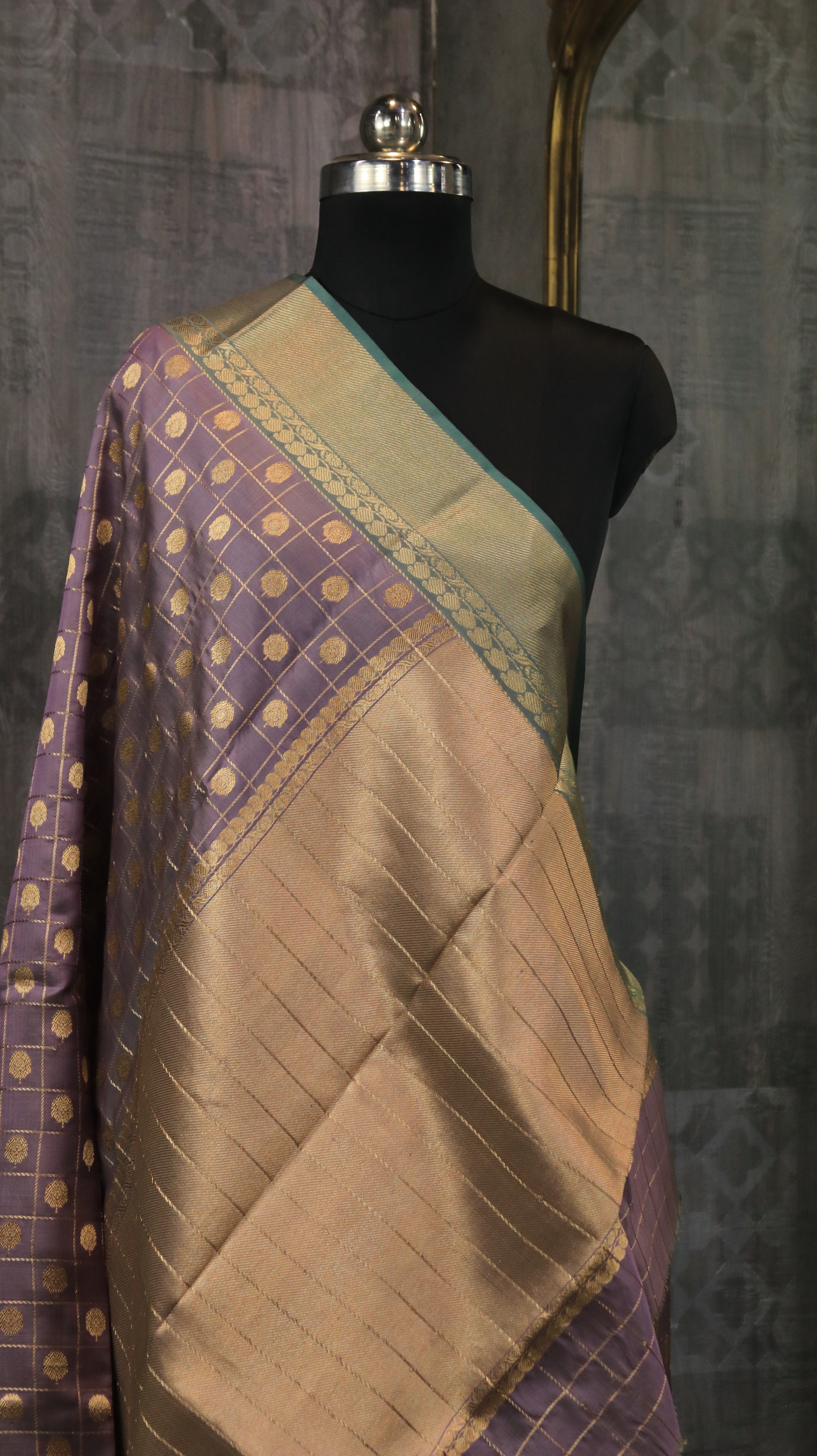 Lavender Regalia | Chanderi
