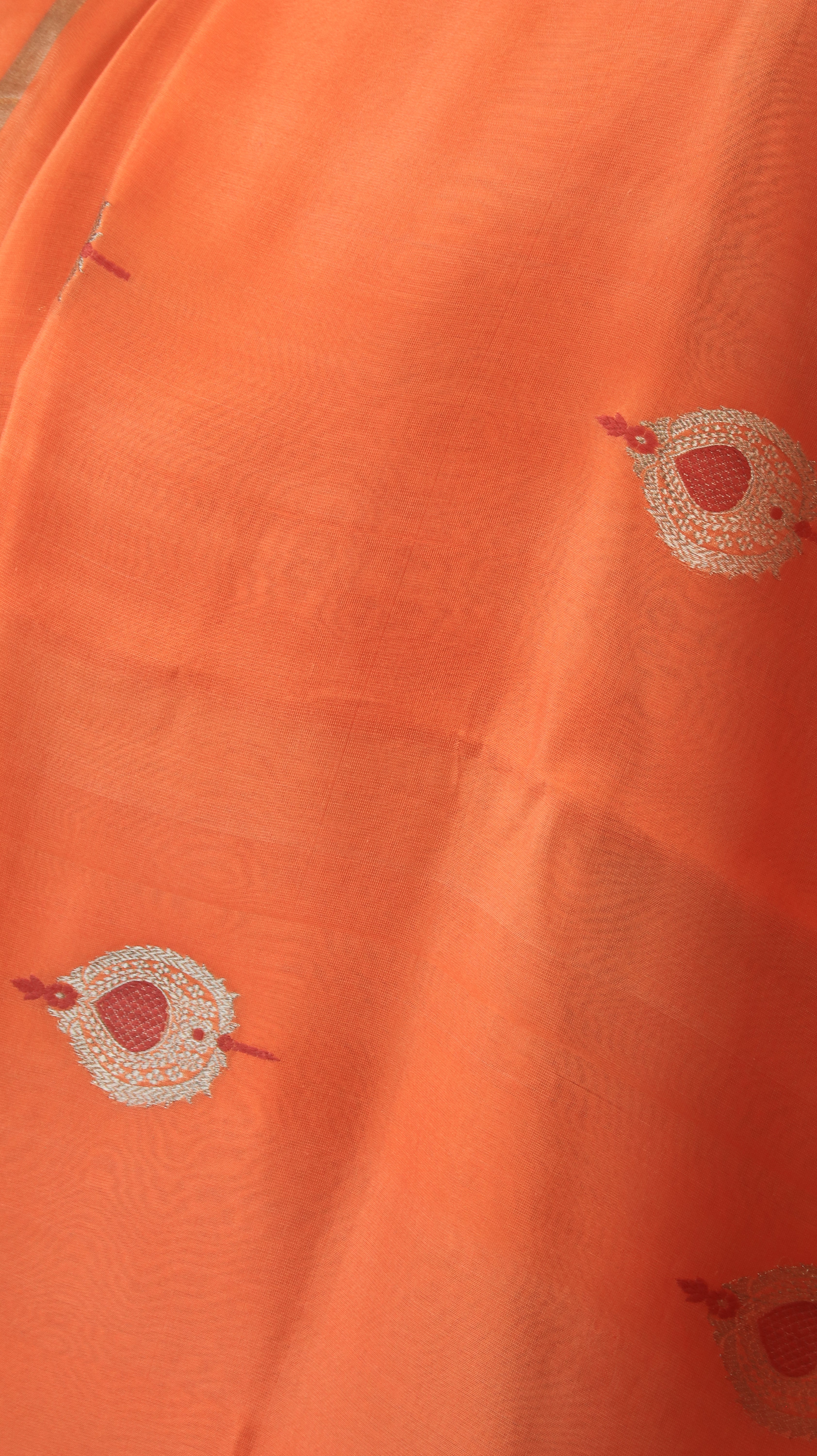 Mandarin Bloom | Chanderi