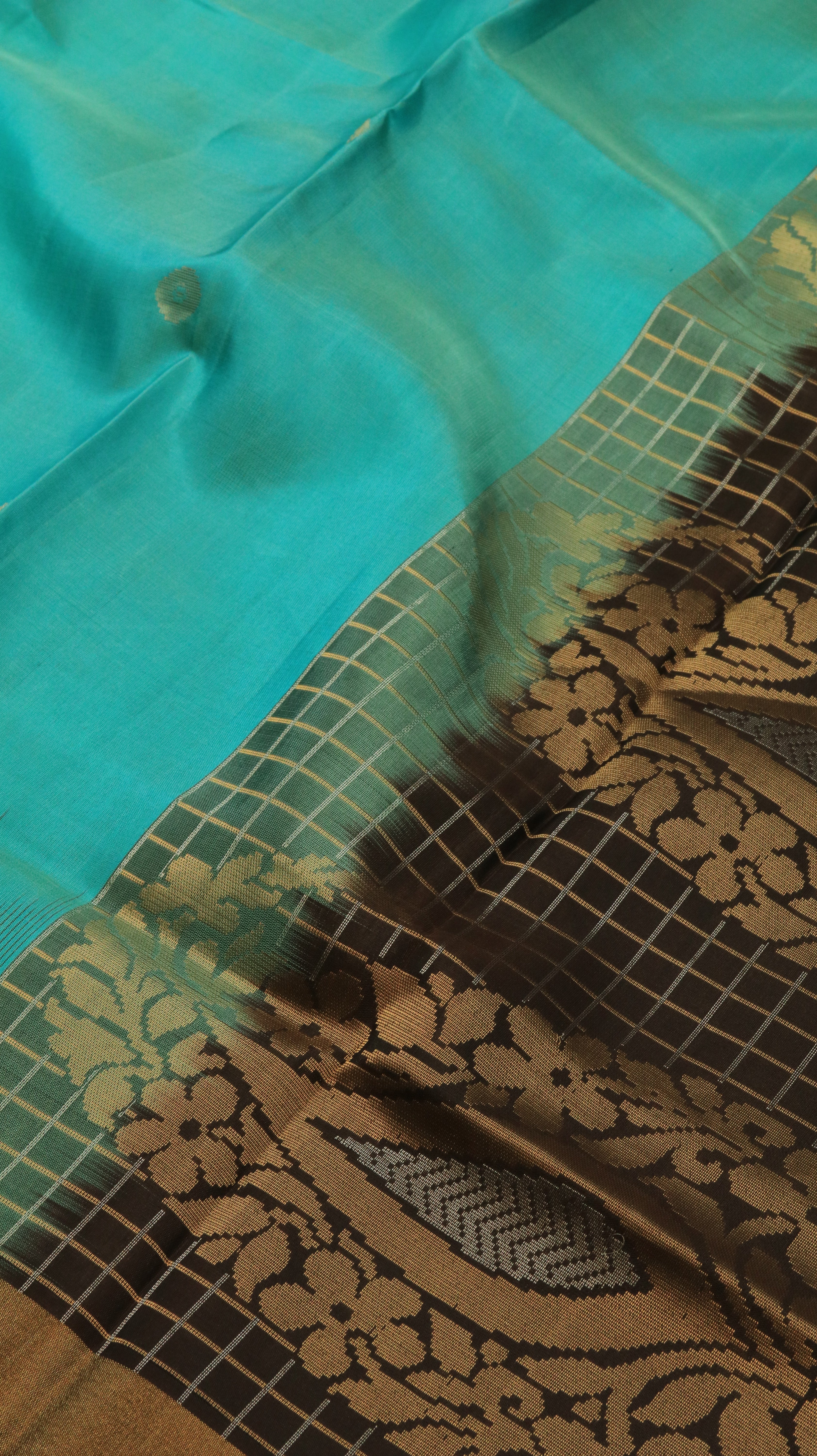 Antique Aqua | Kanjivaram