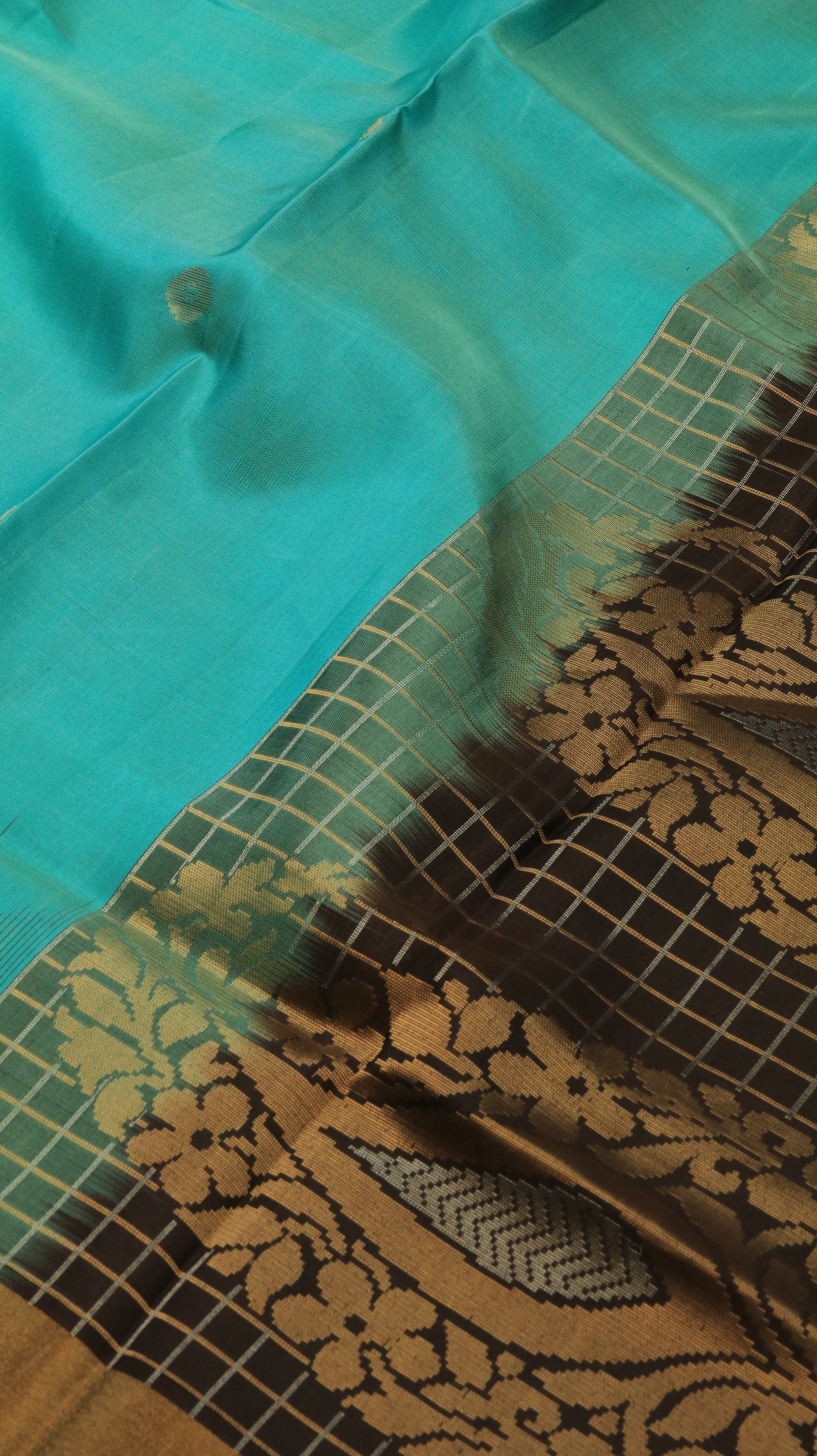 Antique Aqua | Kanjivaram
