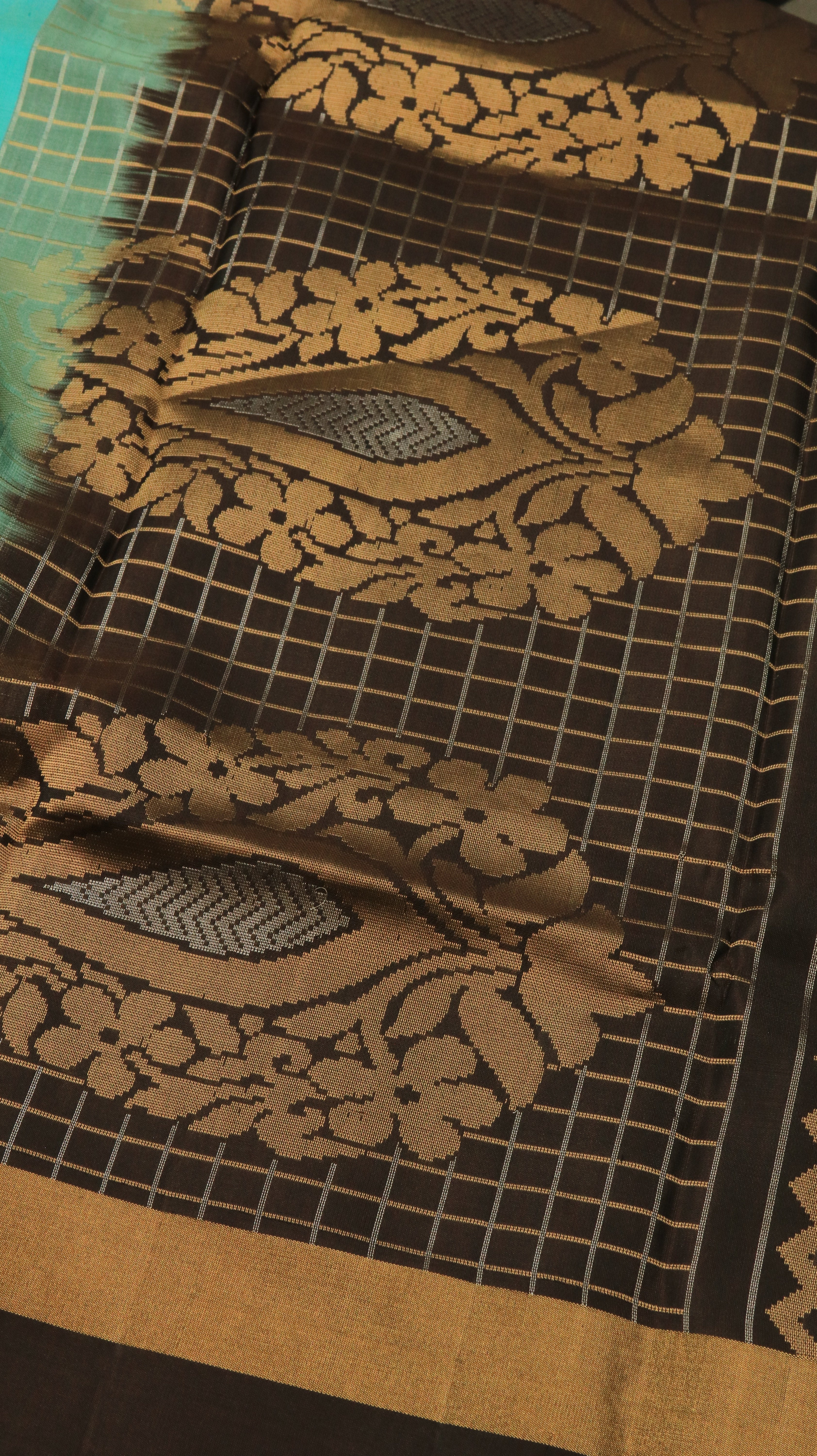 Antique Aqua | Kanjivaram