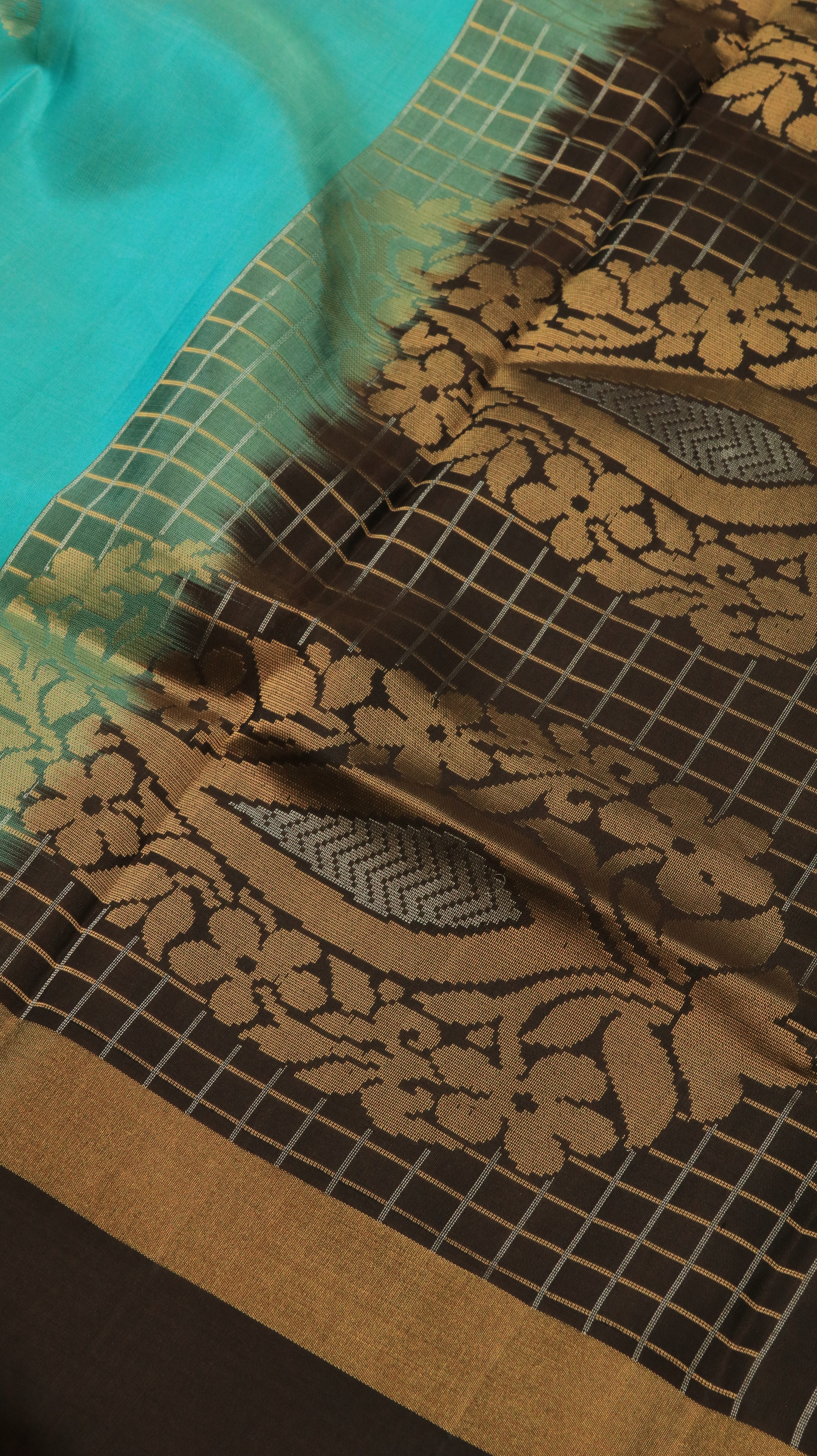 Antique Aqua | Kanjivaram