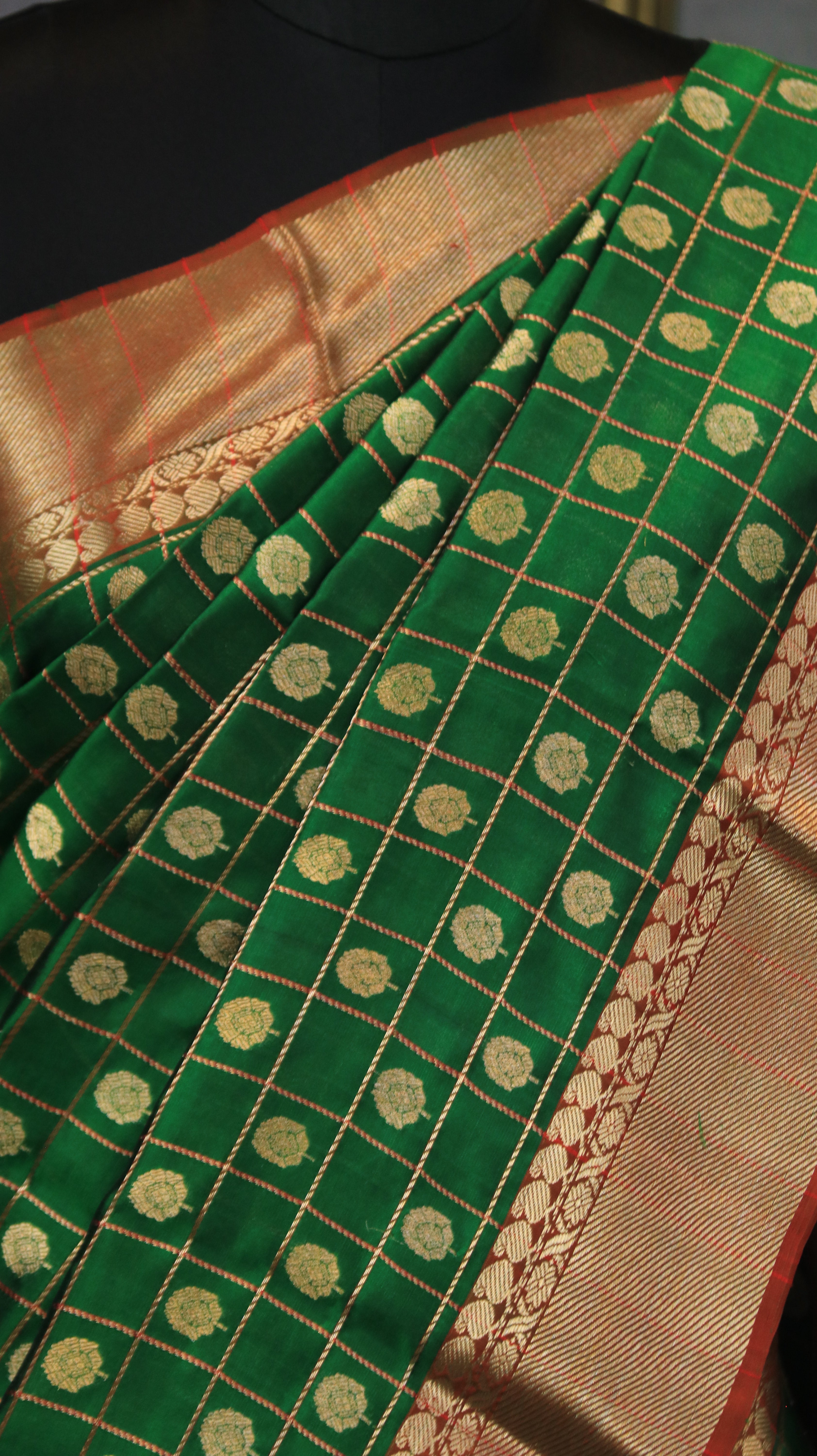 Emerald Regalia | Chanderi