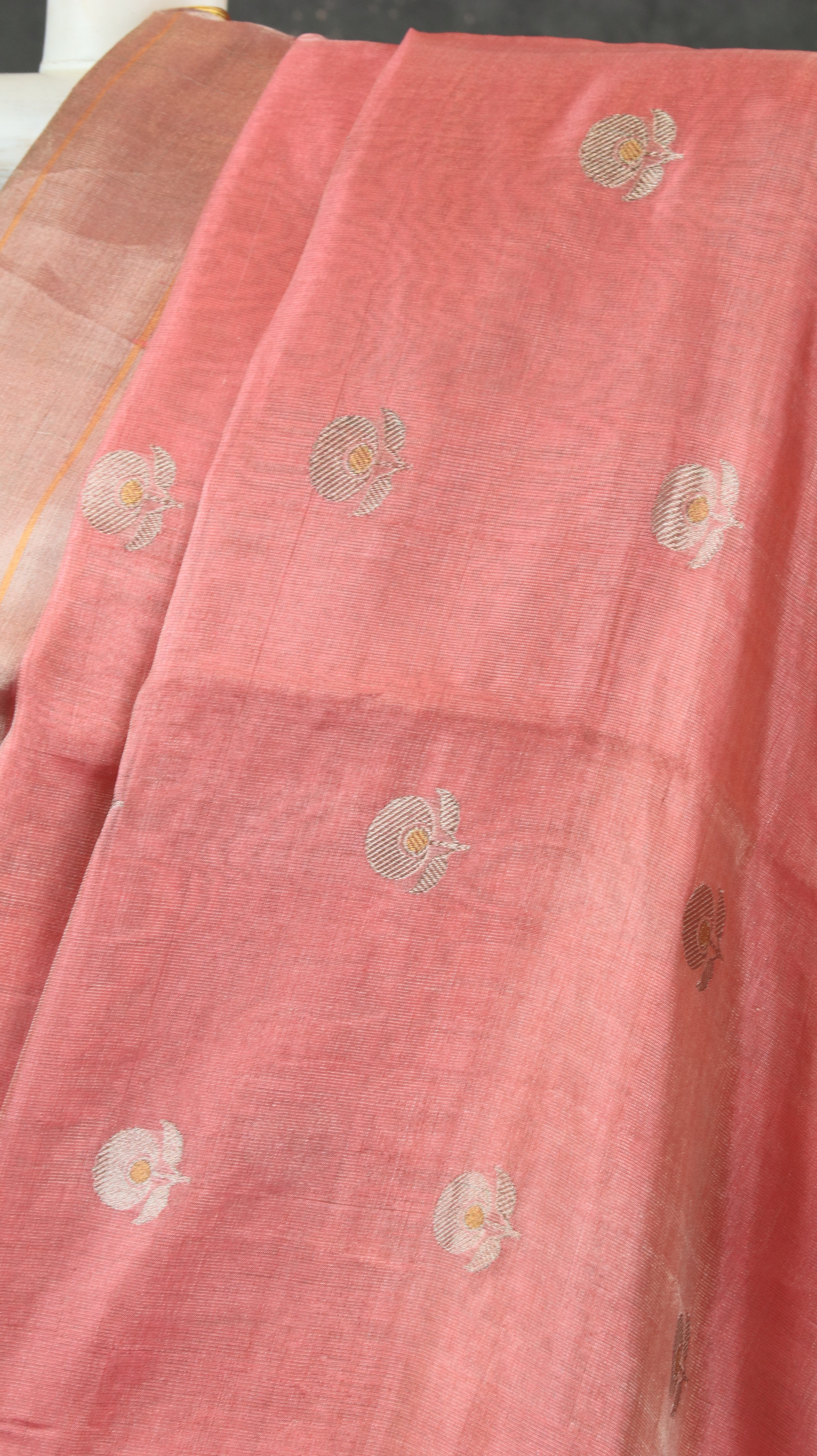 Zari Roseate | Chanderi