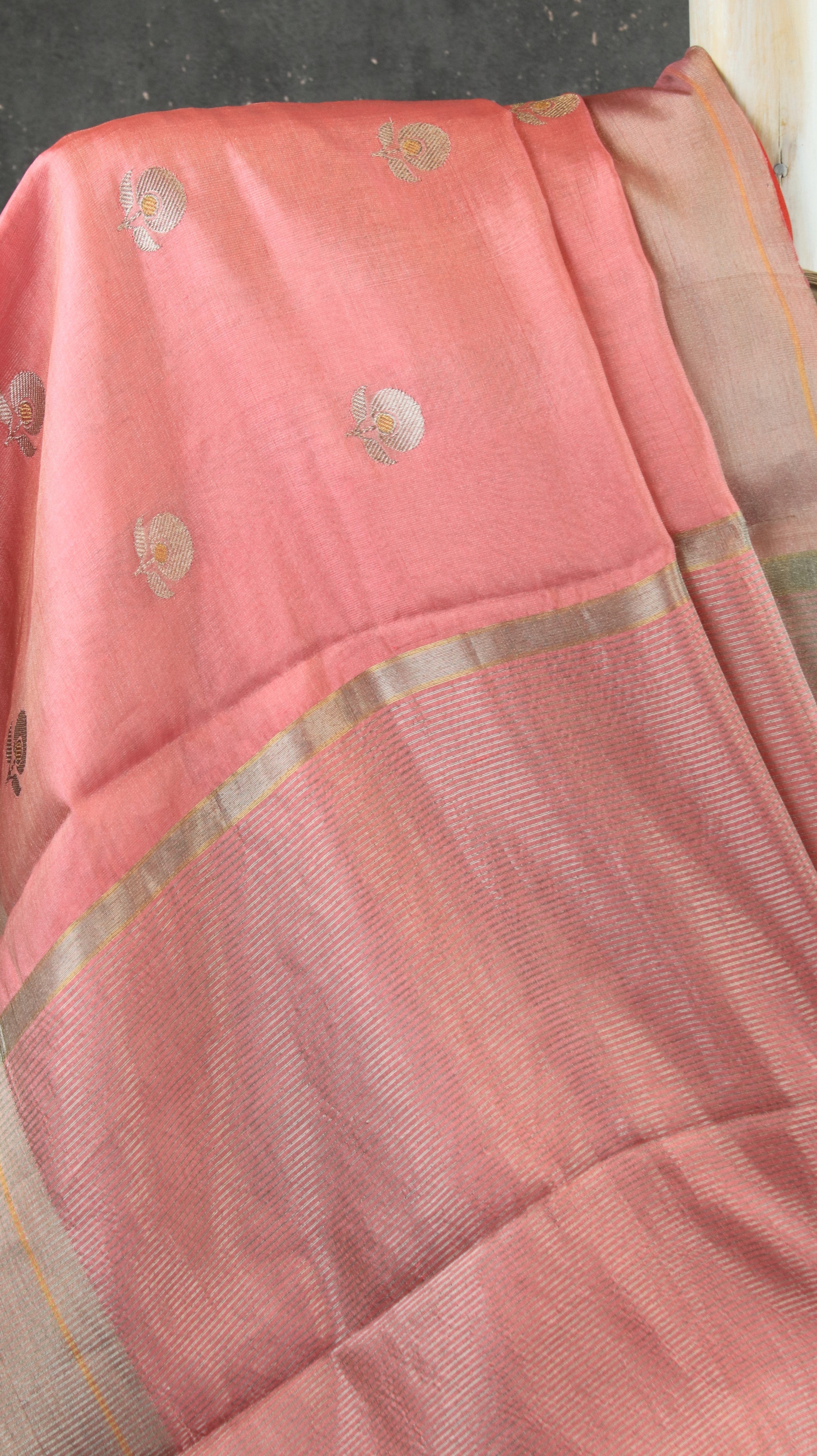 Zari Roseate | Chanderi