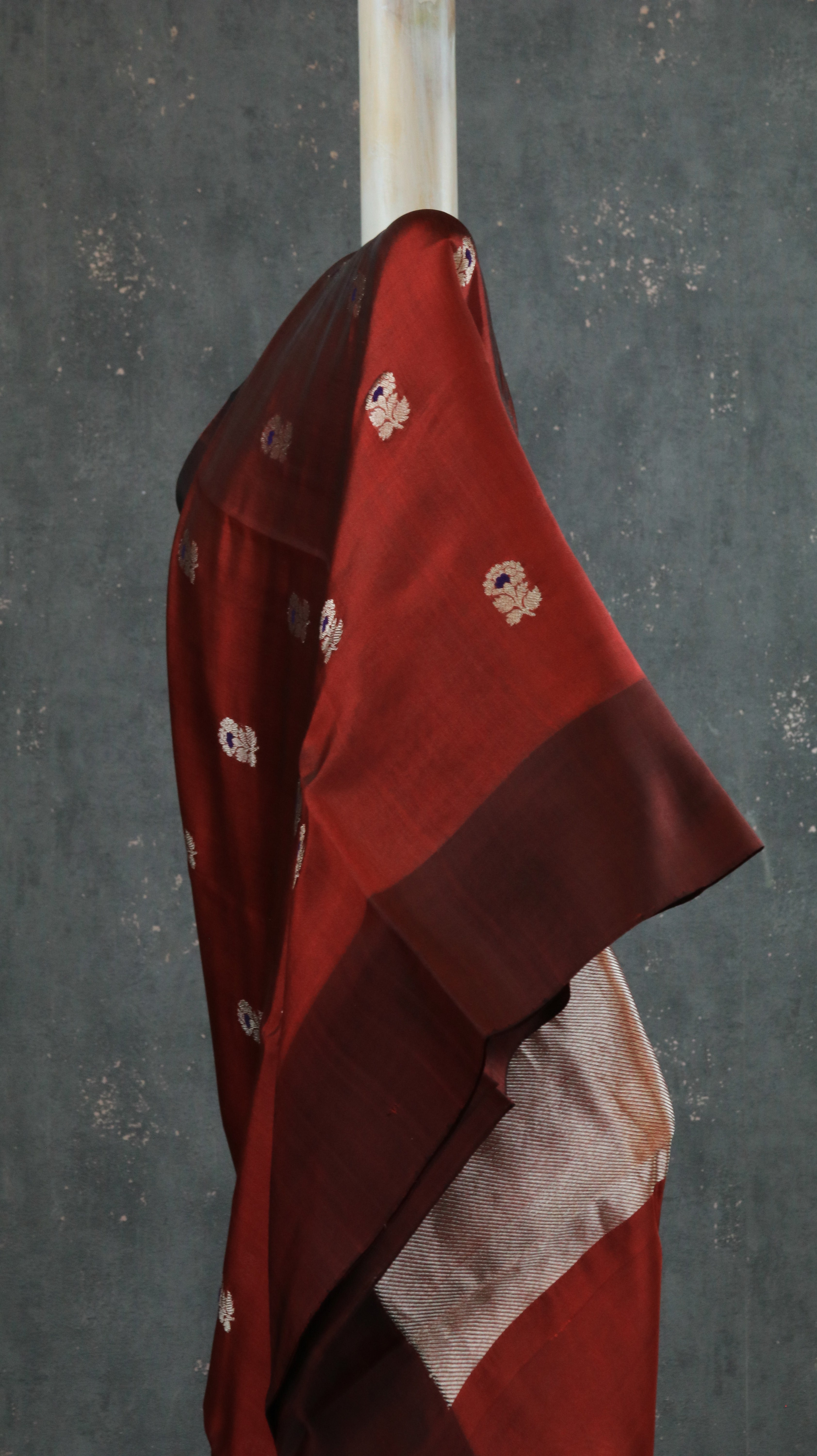 Garnet Glow | Chanderi