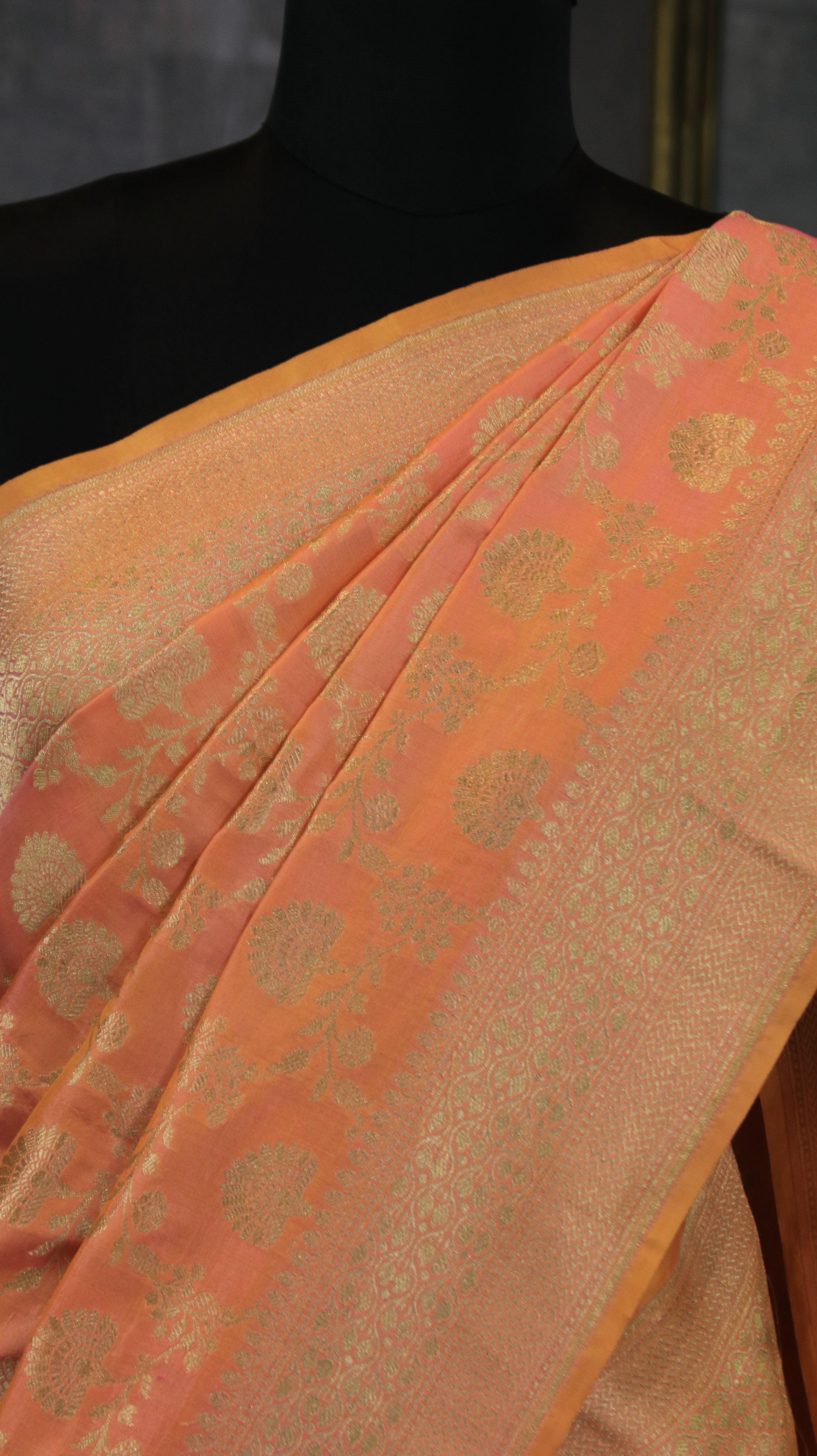 Peach Lumiere | Banarasi