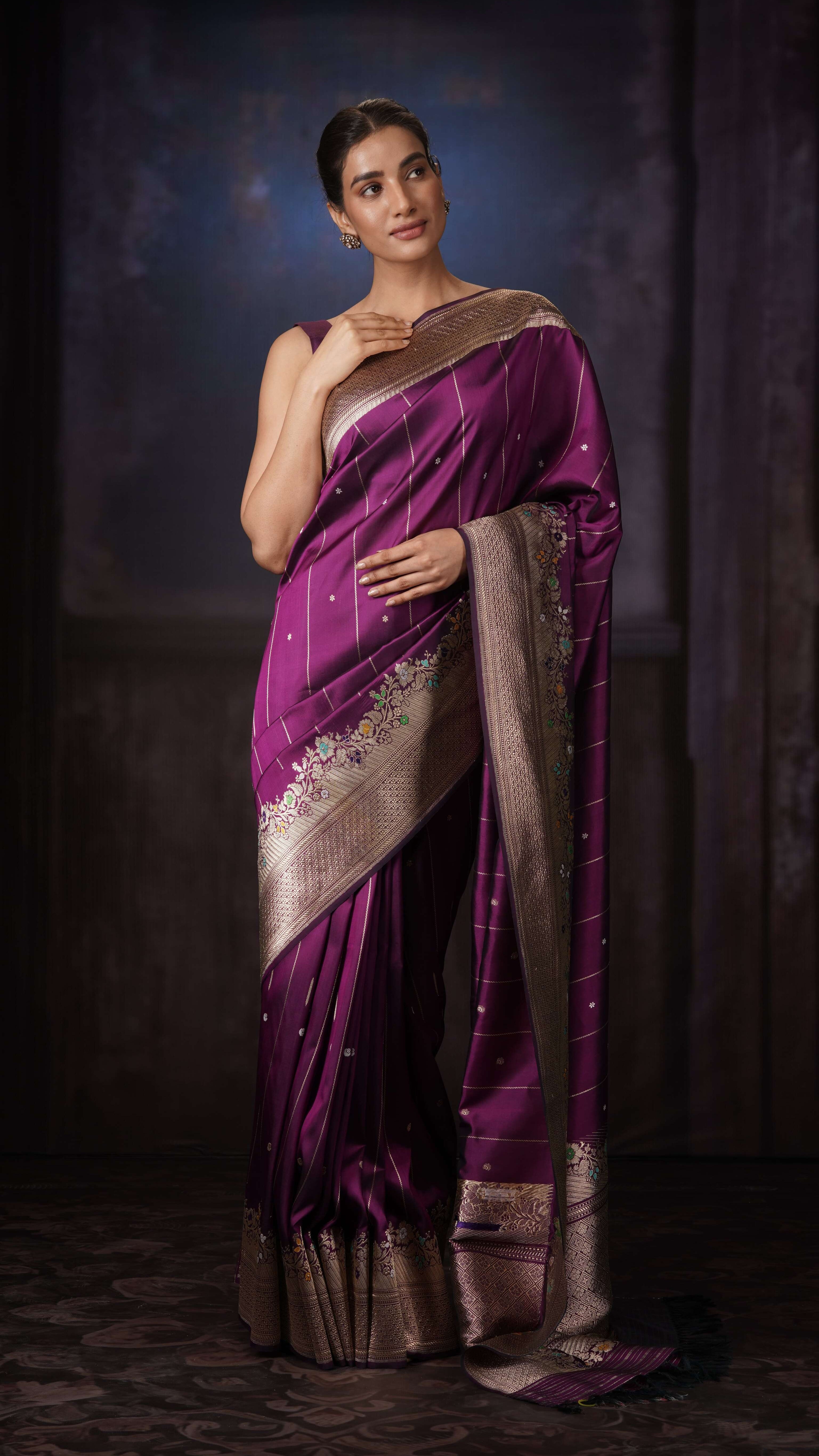 Plum Serenity | Banarasi