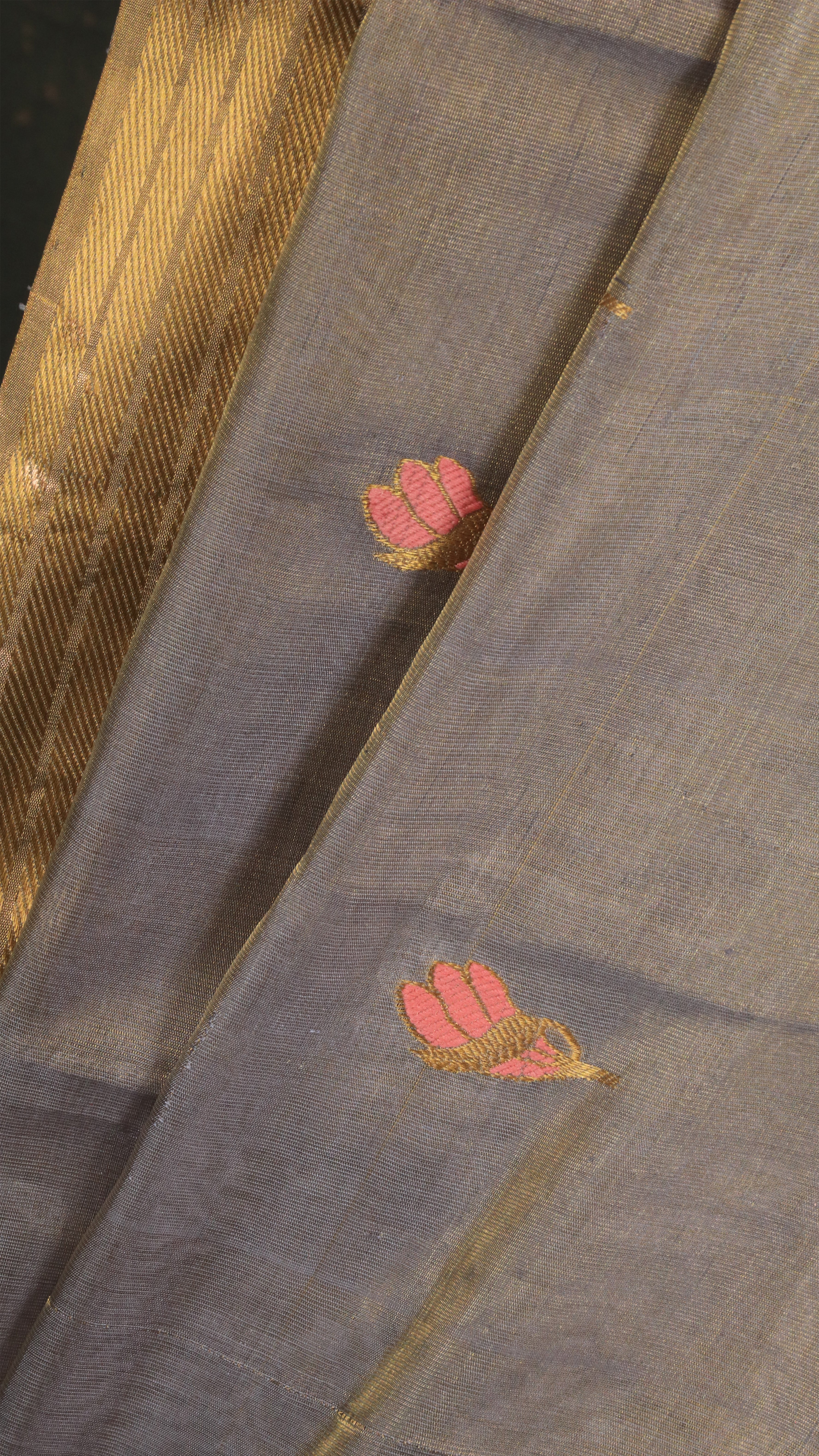 Champagne Grey | Chanderi