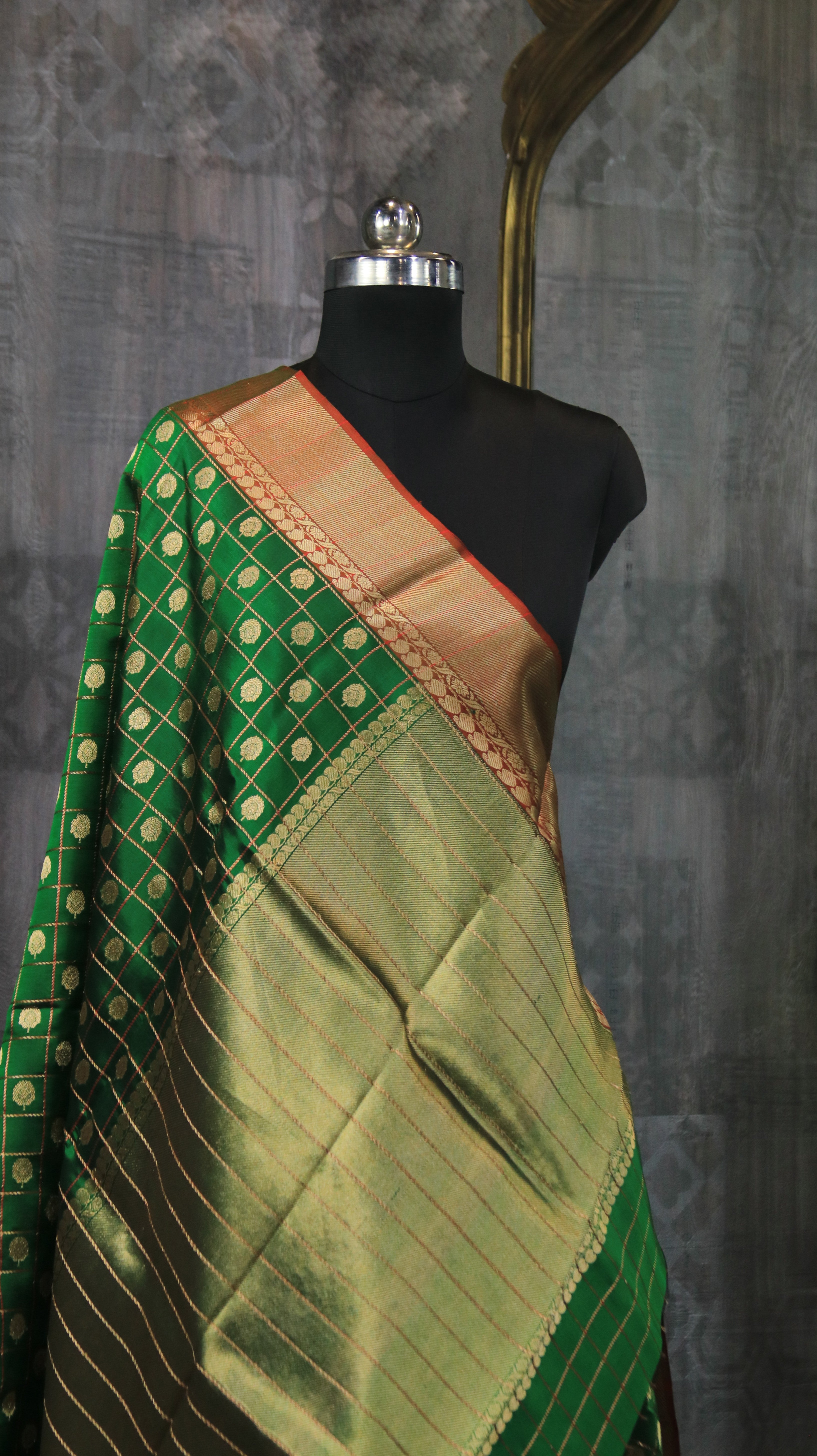 Emerald Regalia | Chanderi