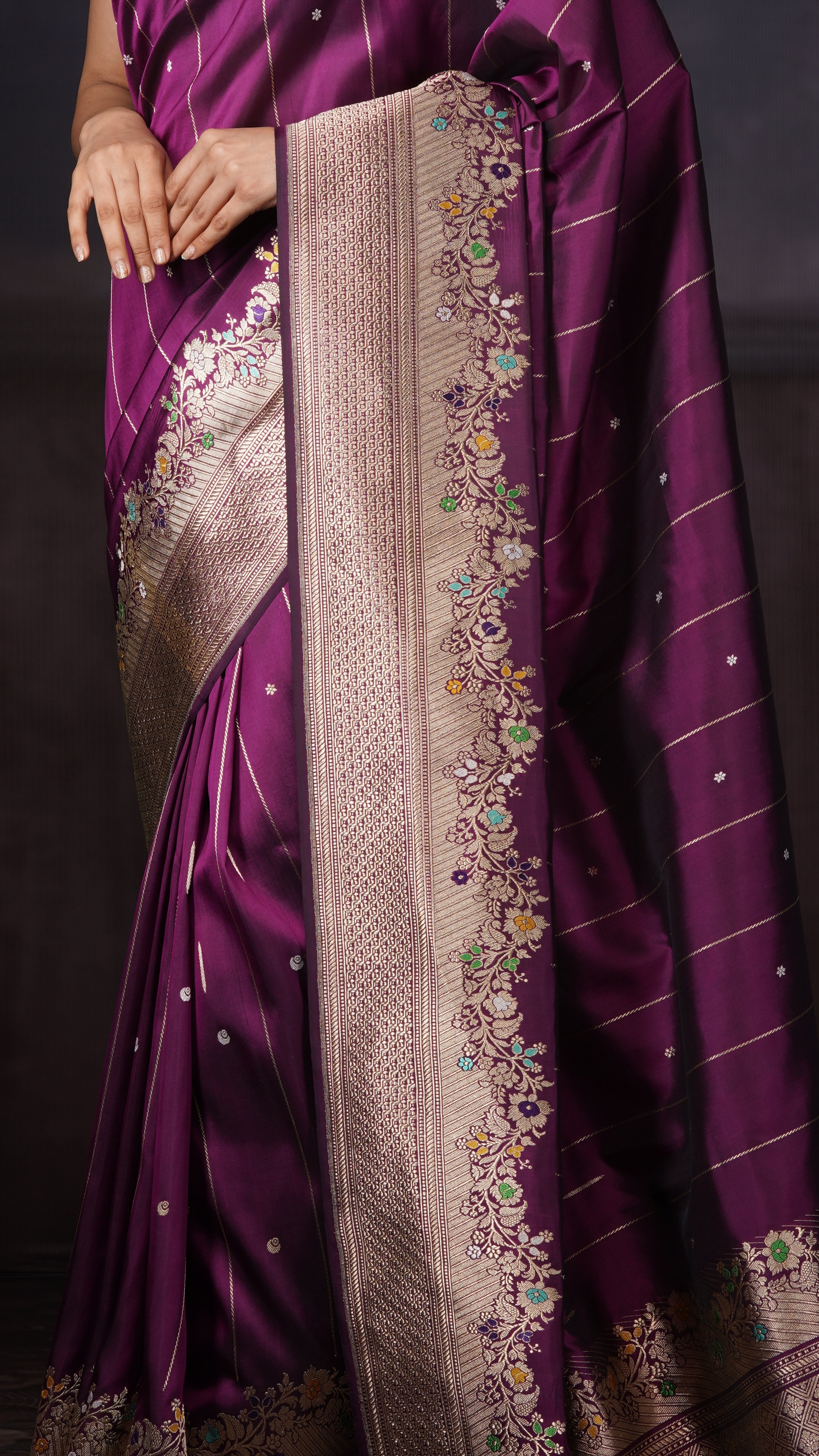 Plum Serenity | Banarasi