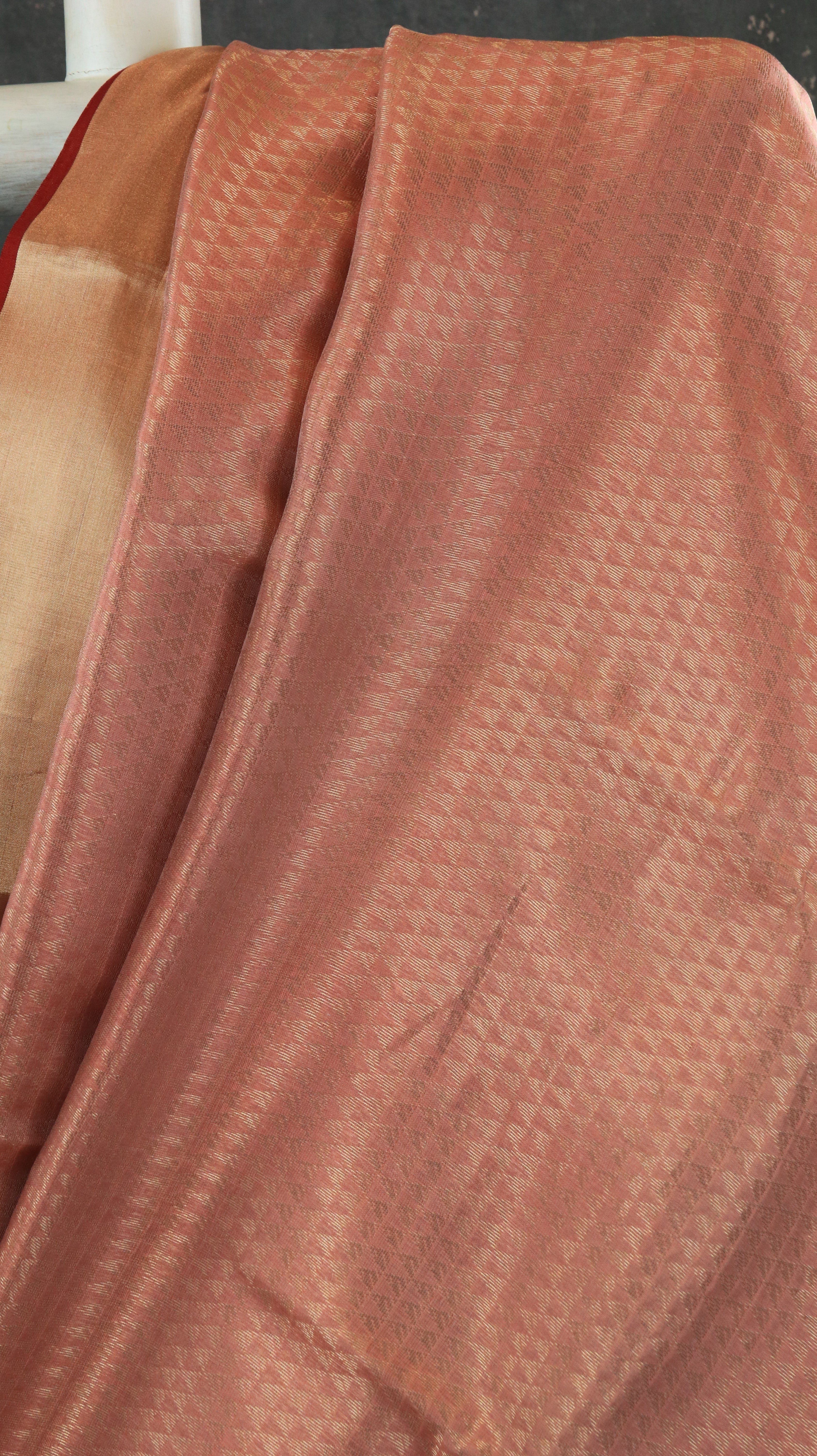 Peach Reverie | Chanderi