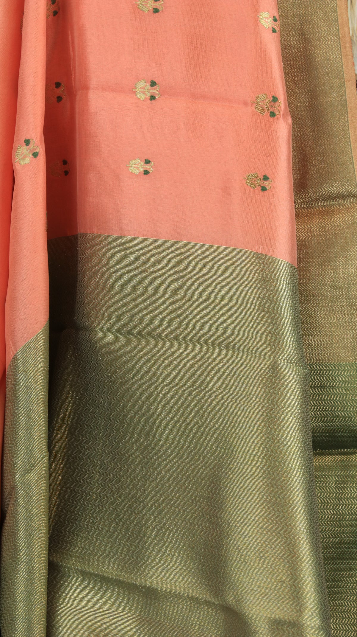 Peach Aura | Chanderi