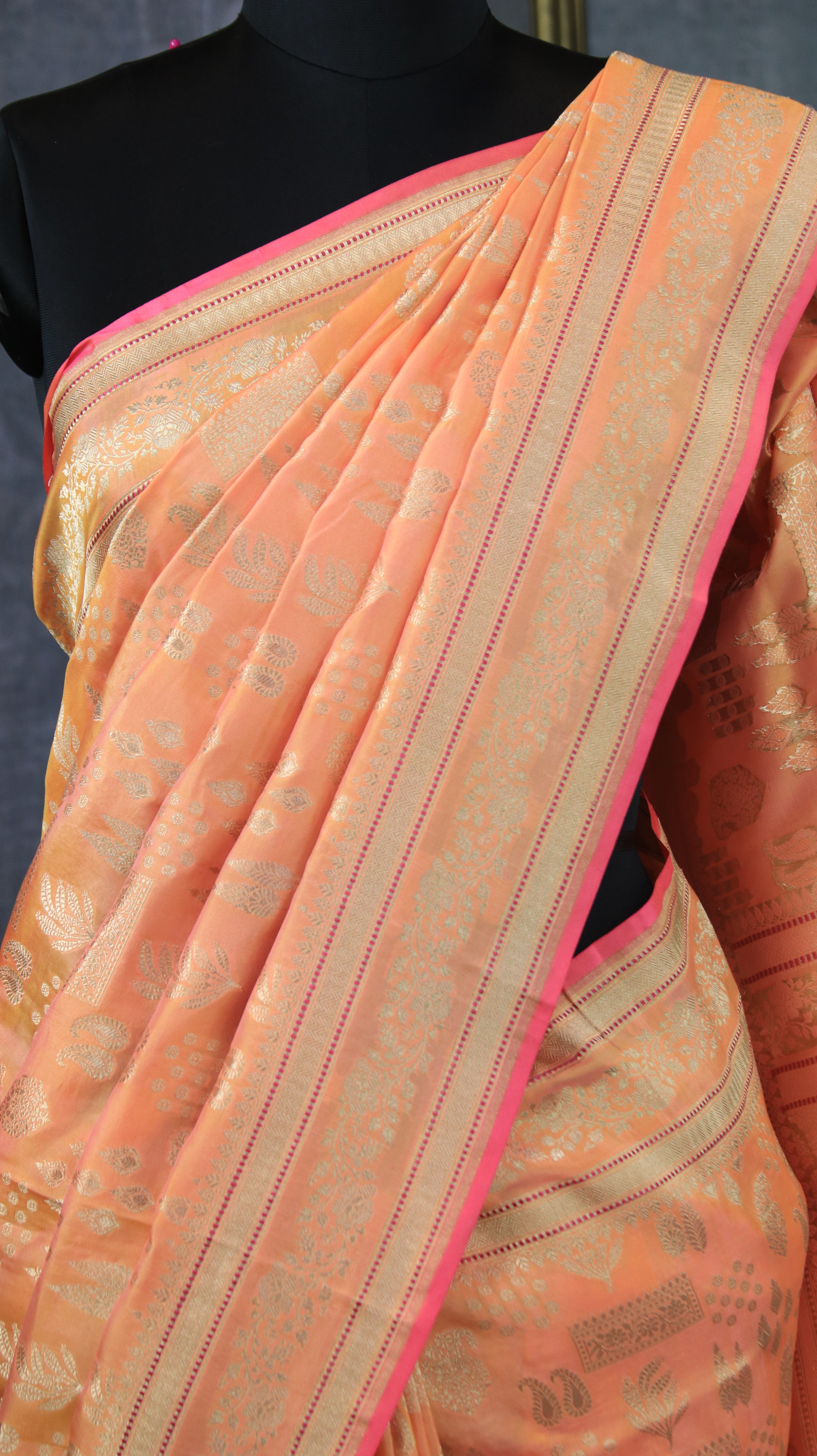 Peach Lumiere | Banarasi