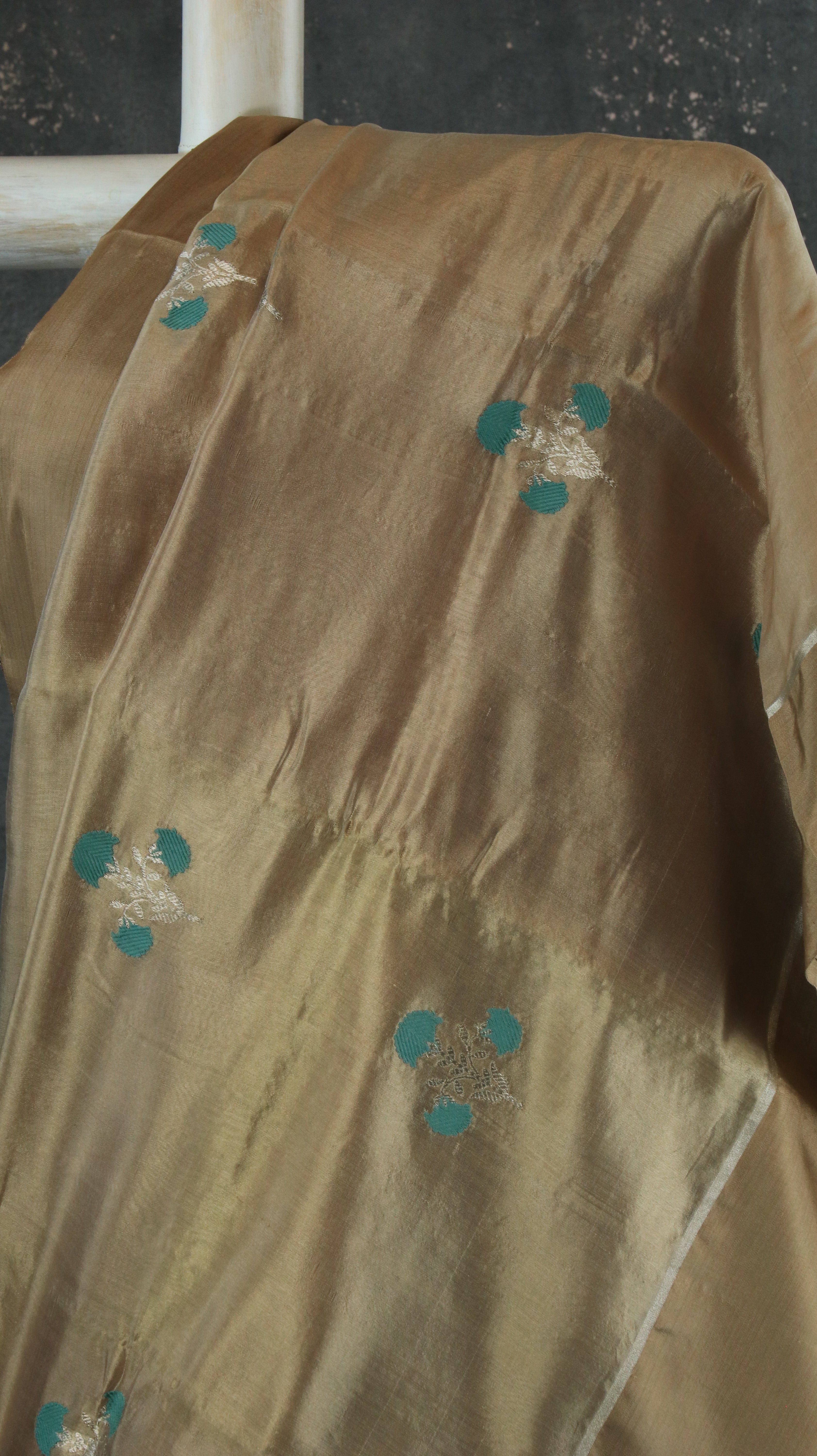 Teal Whisper | Chanderi