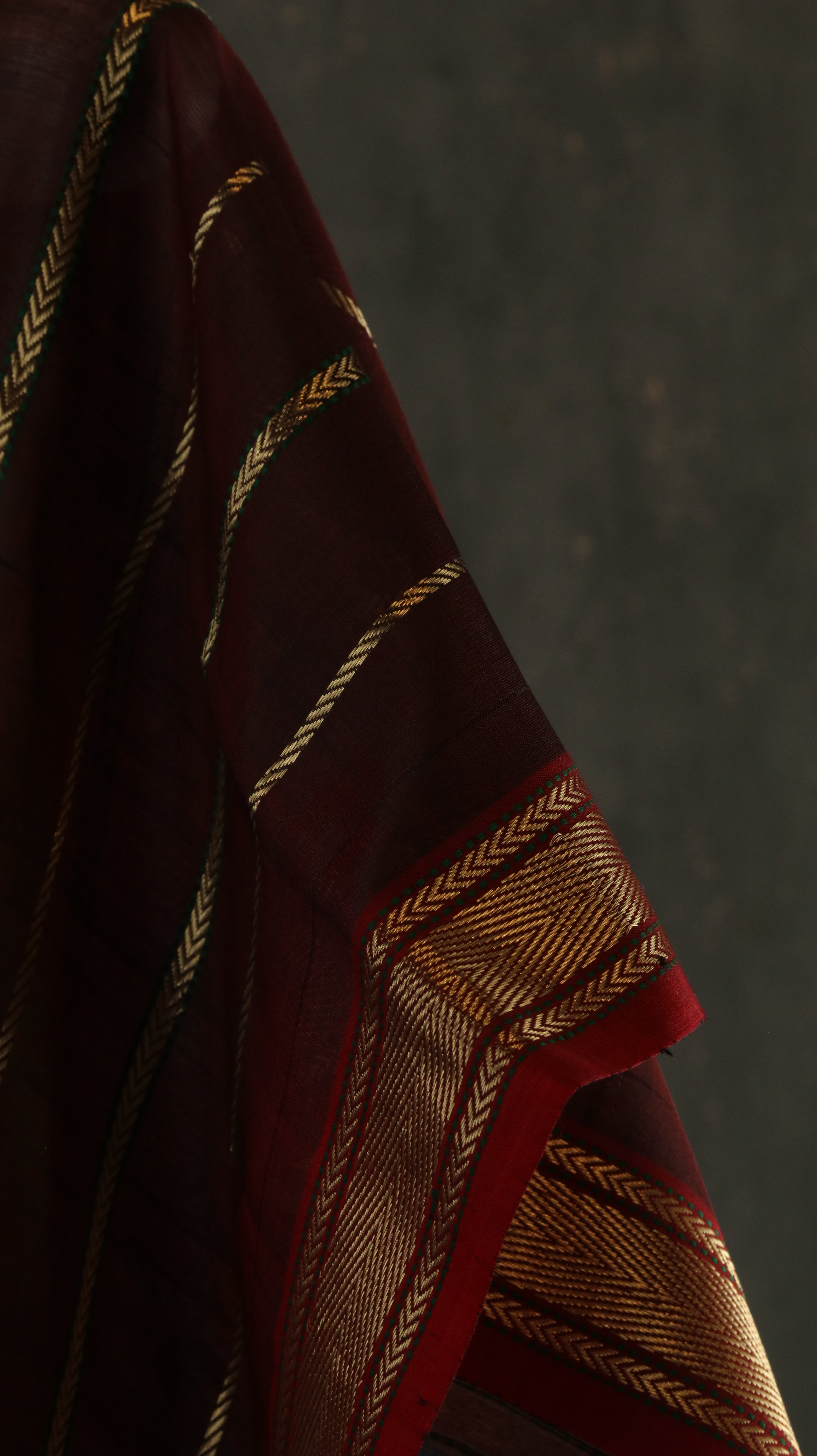 Vintage Garnet | Chanderi