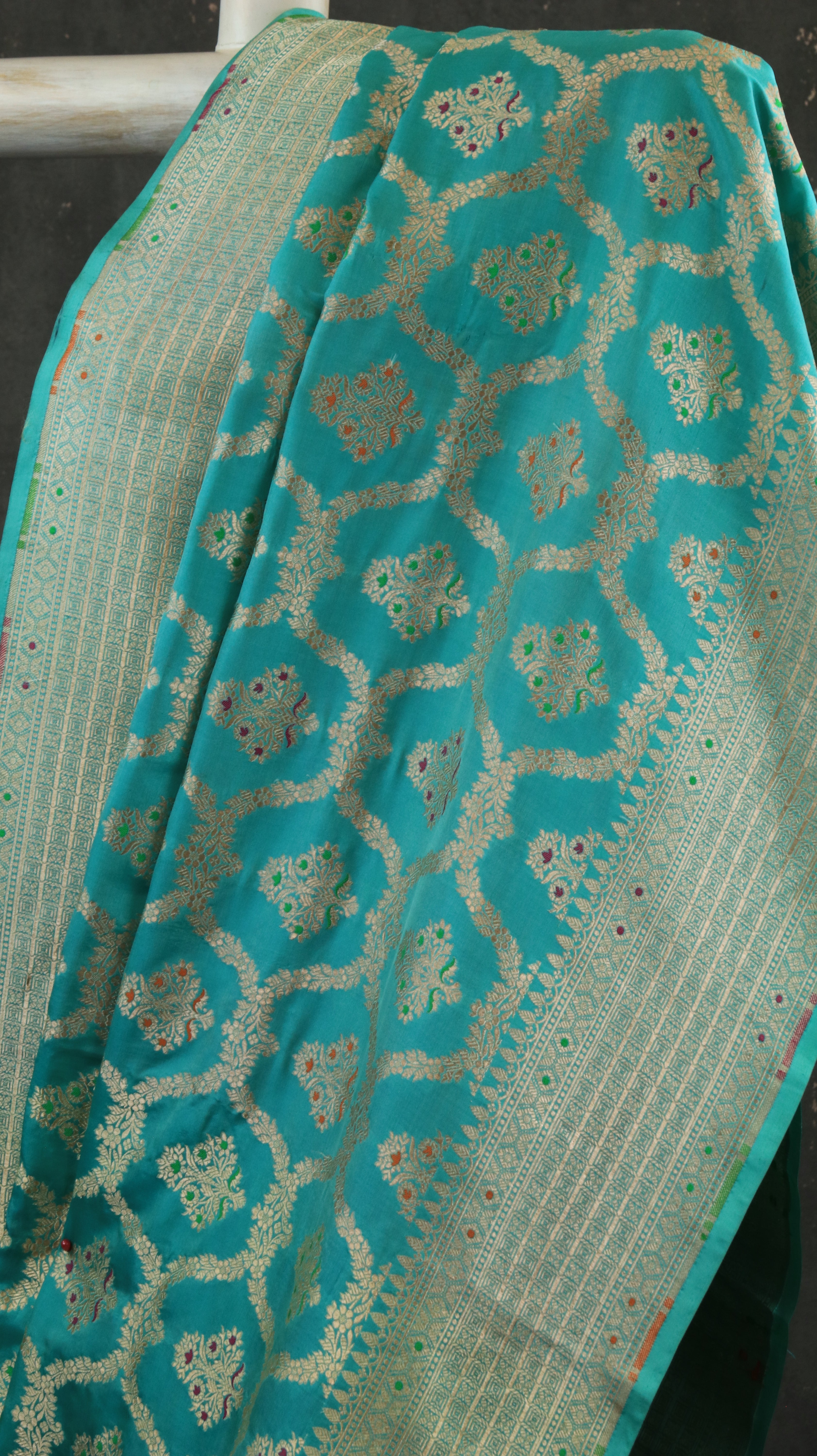 Turquoise Tapestry | Banarasi