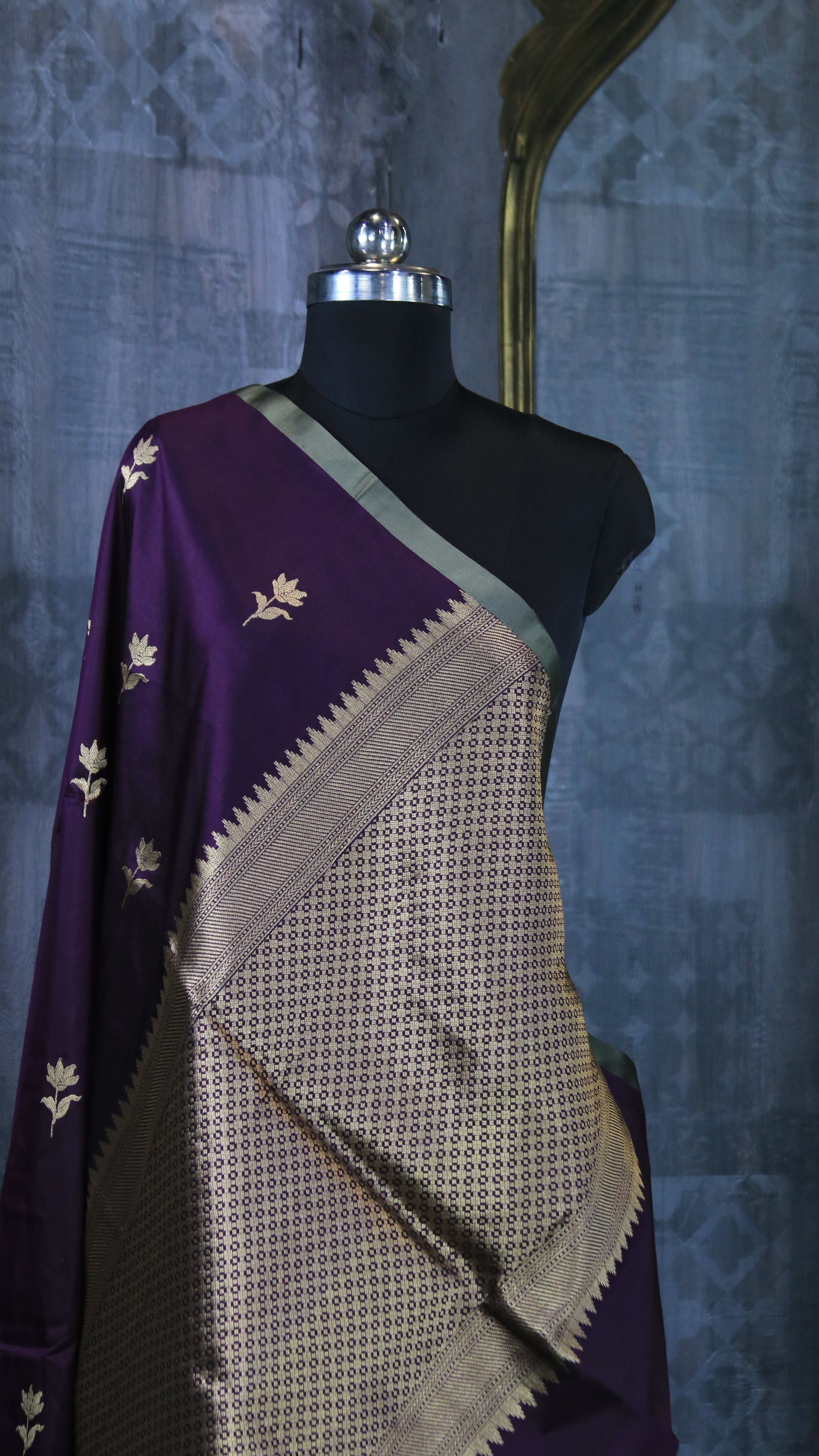 Plum Majesty | Banarasi