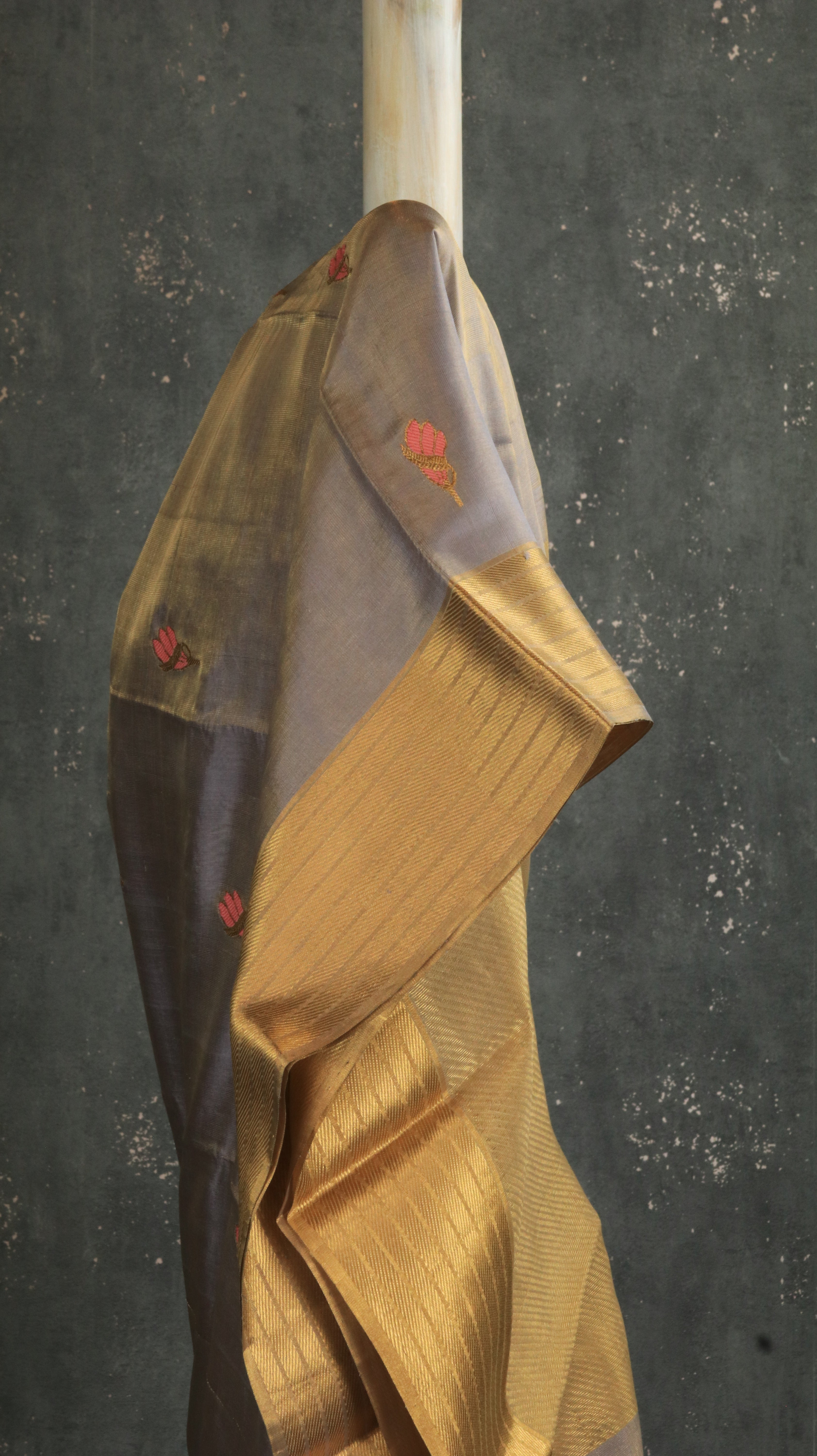 Champagne Grey | Chanderi