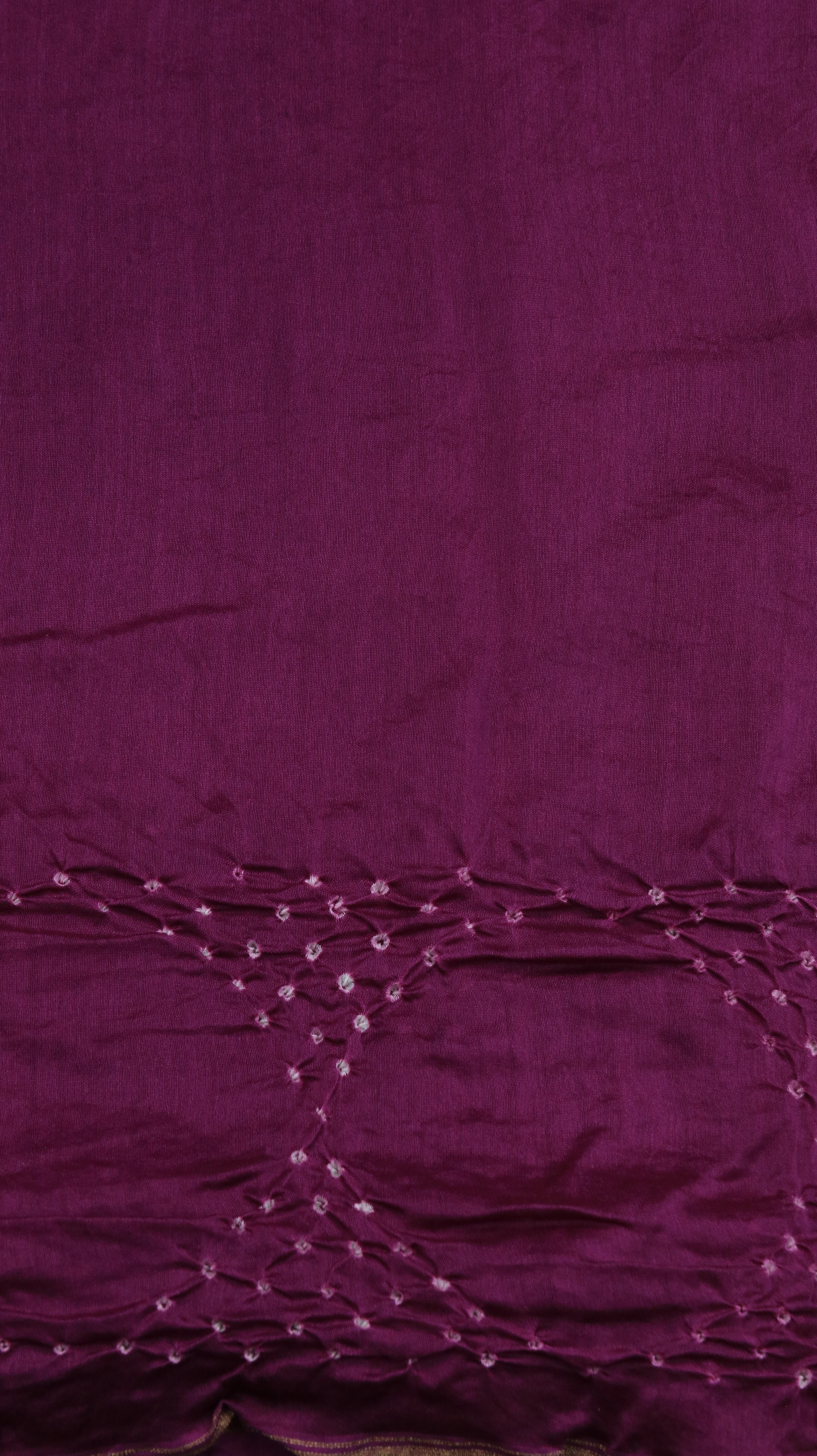 Plum Petals | Bandhani