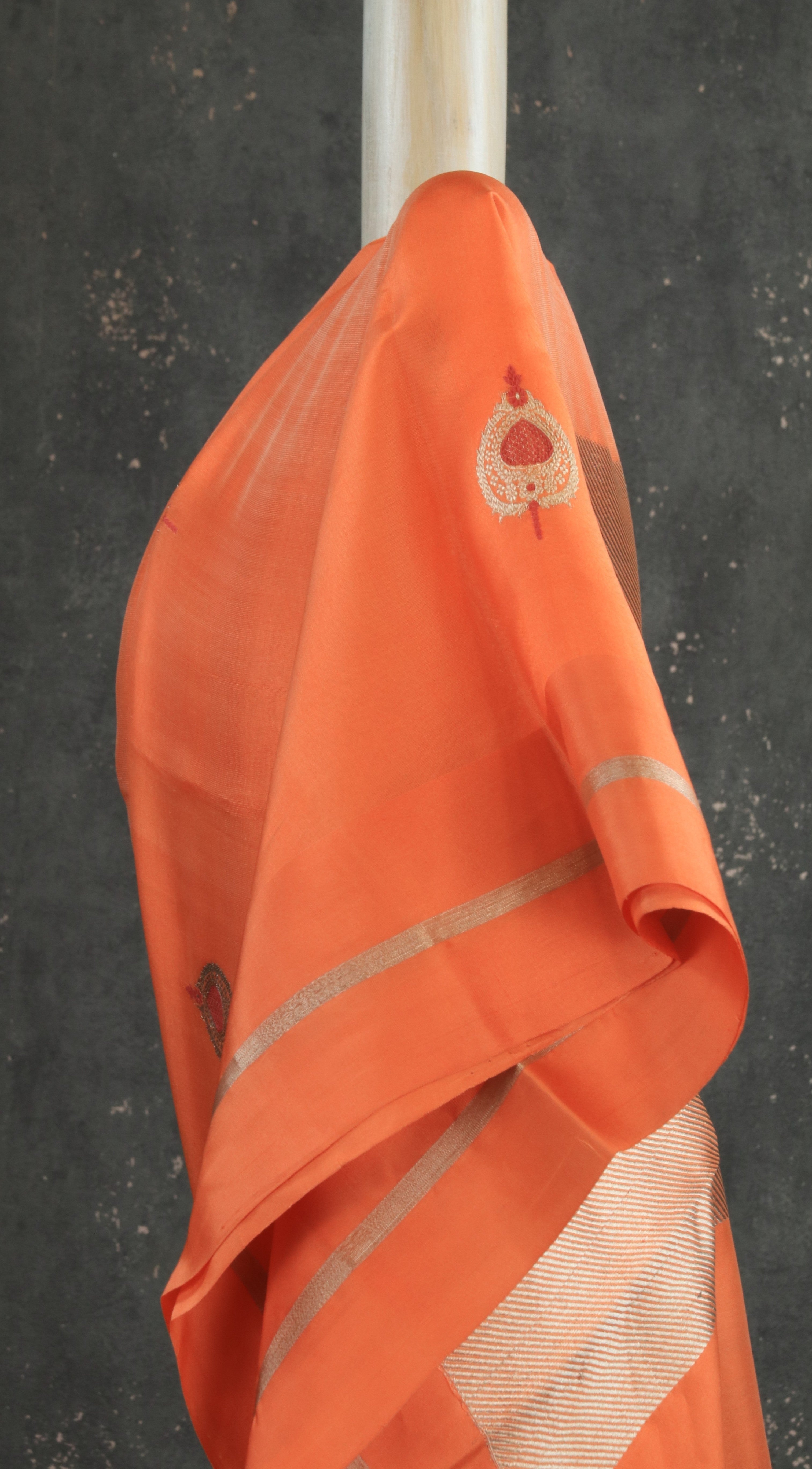 Mandarin Bloom | Chanderi