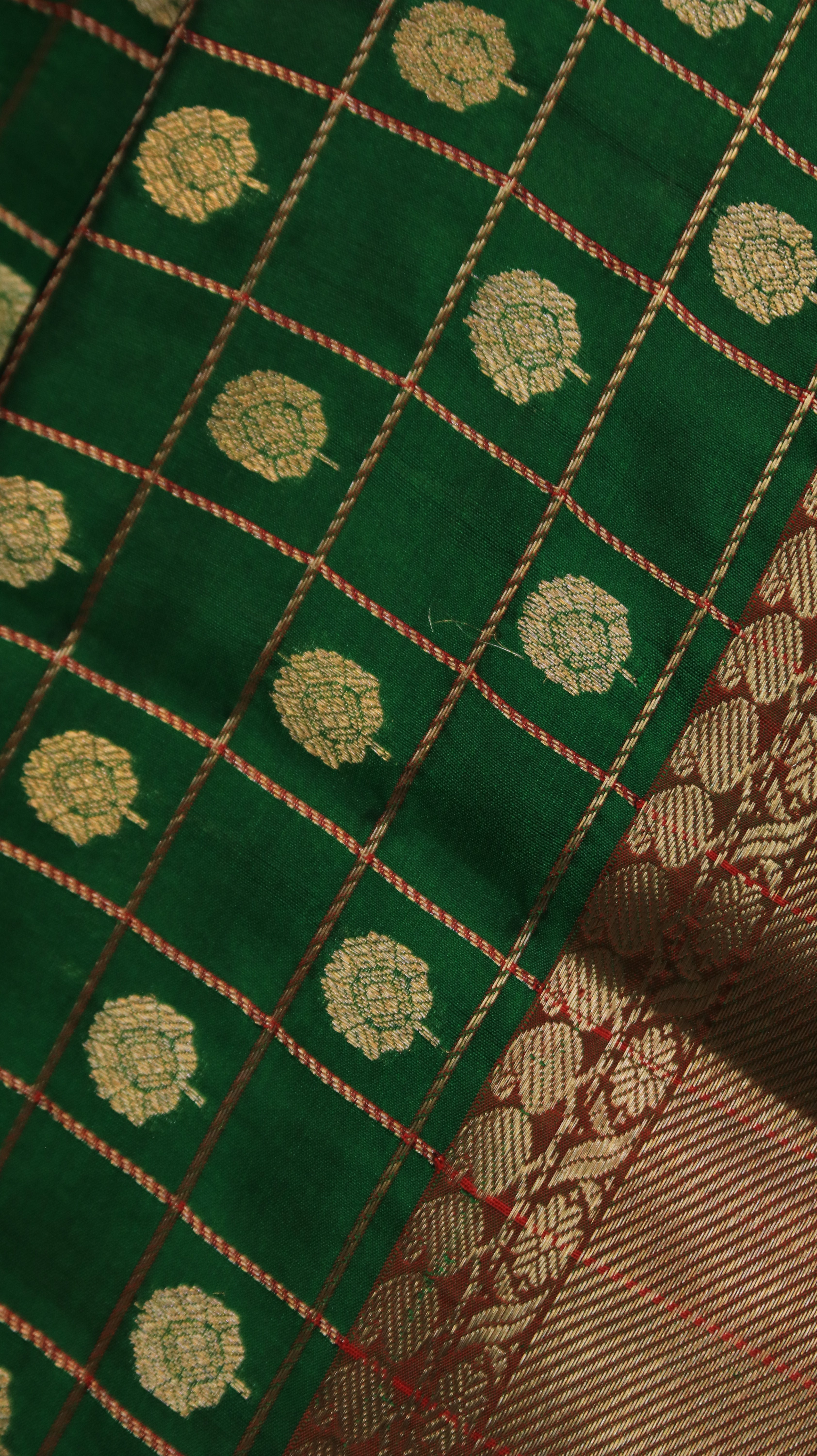 Emerald Regalia | Chanderi
