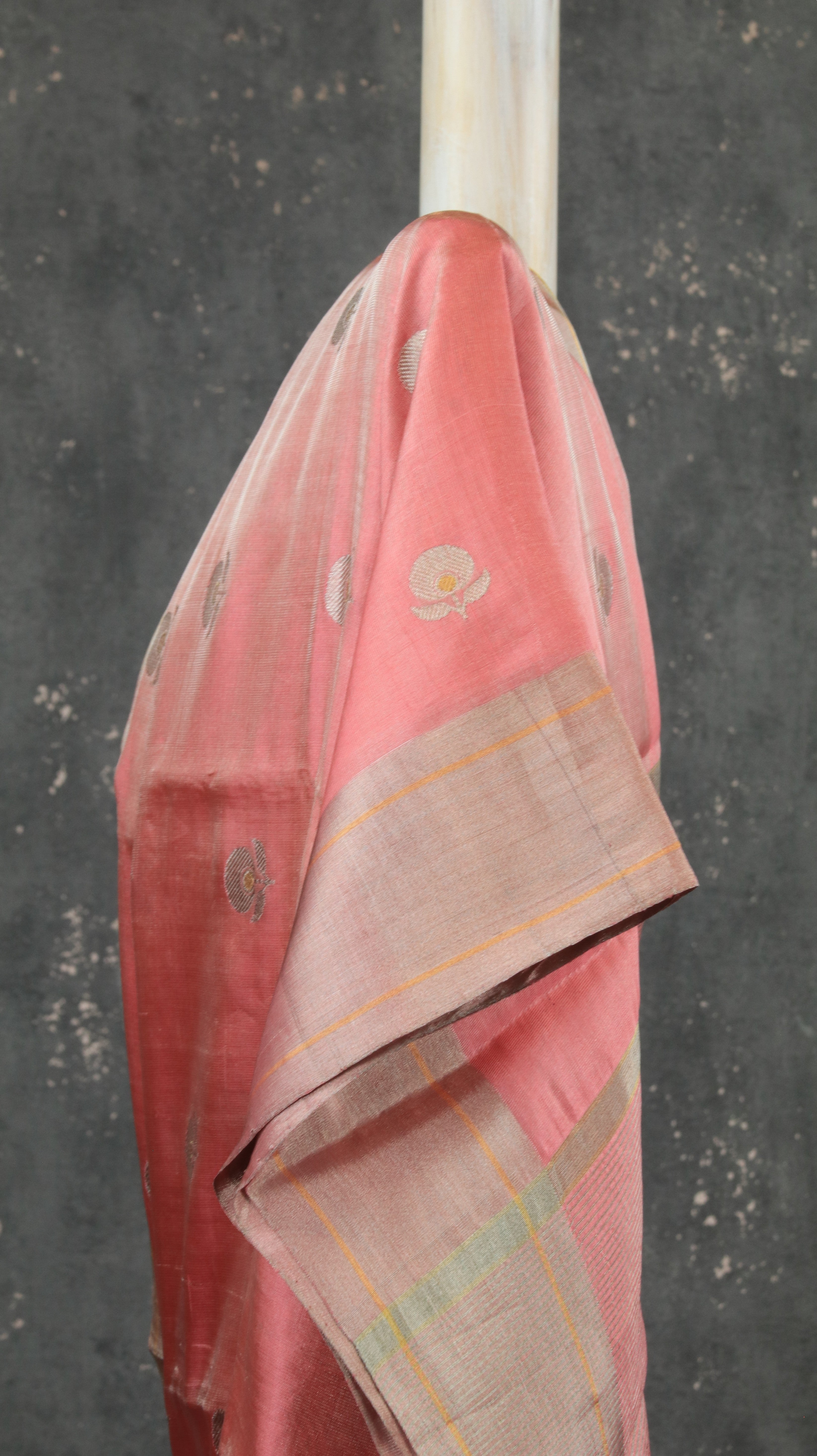 Zari Roseate | Chanderi