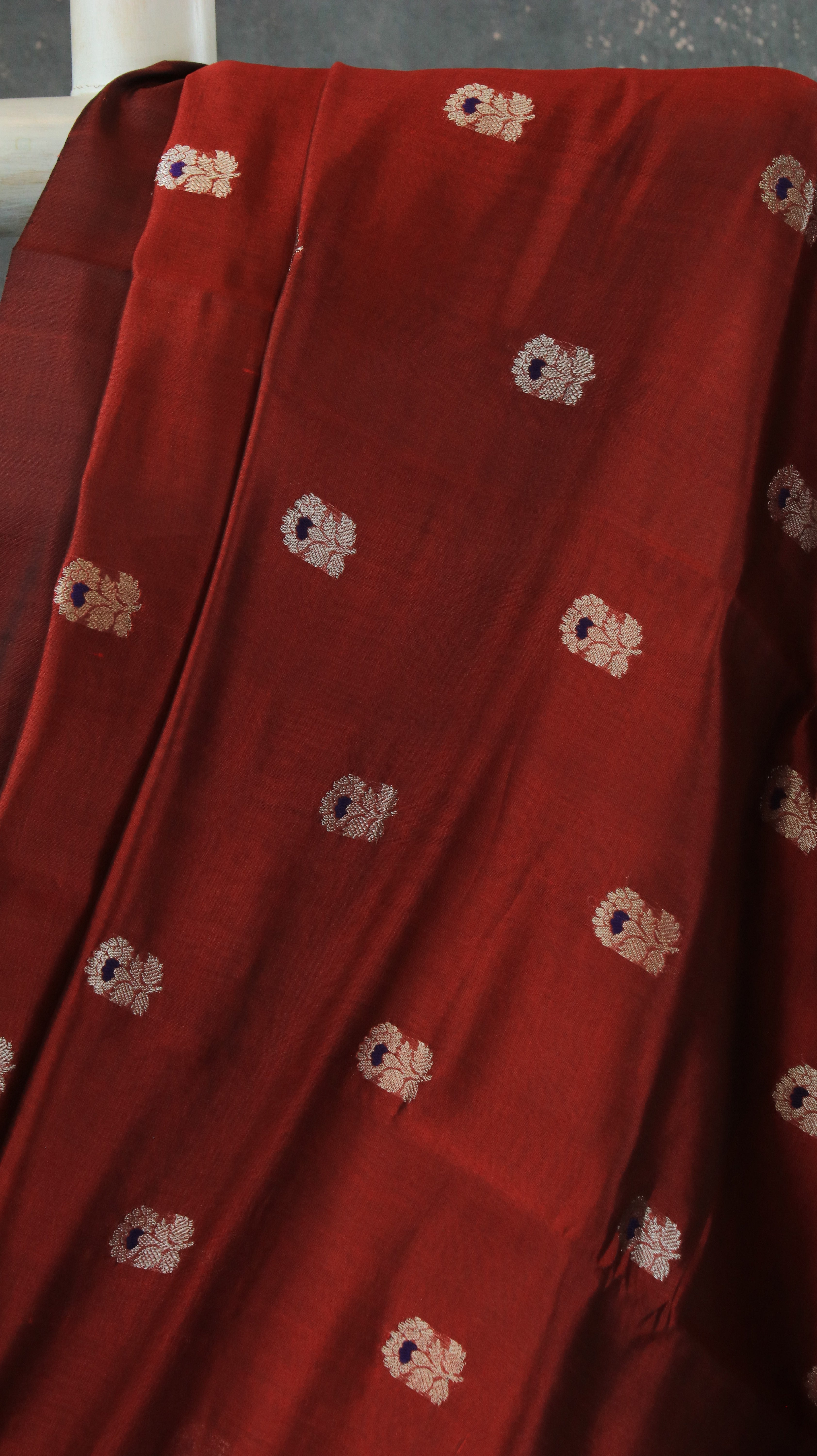 Garnet Glow | Chanderi