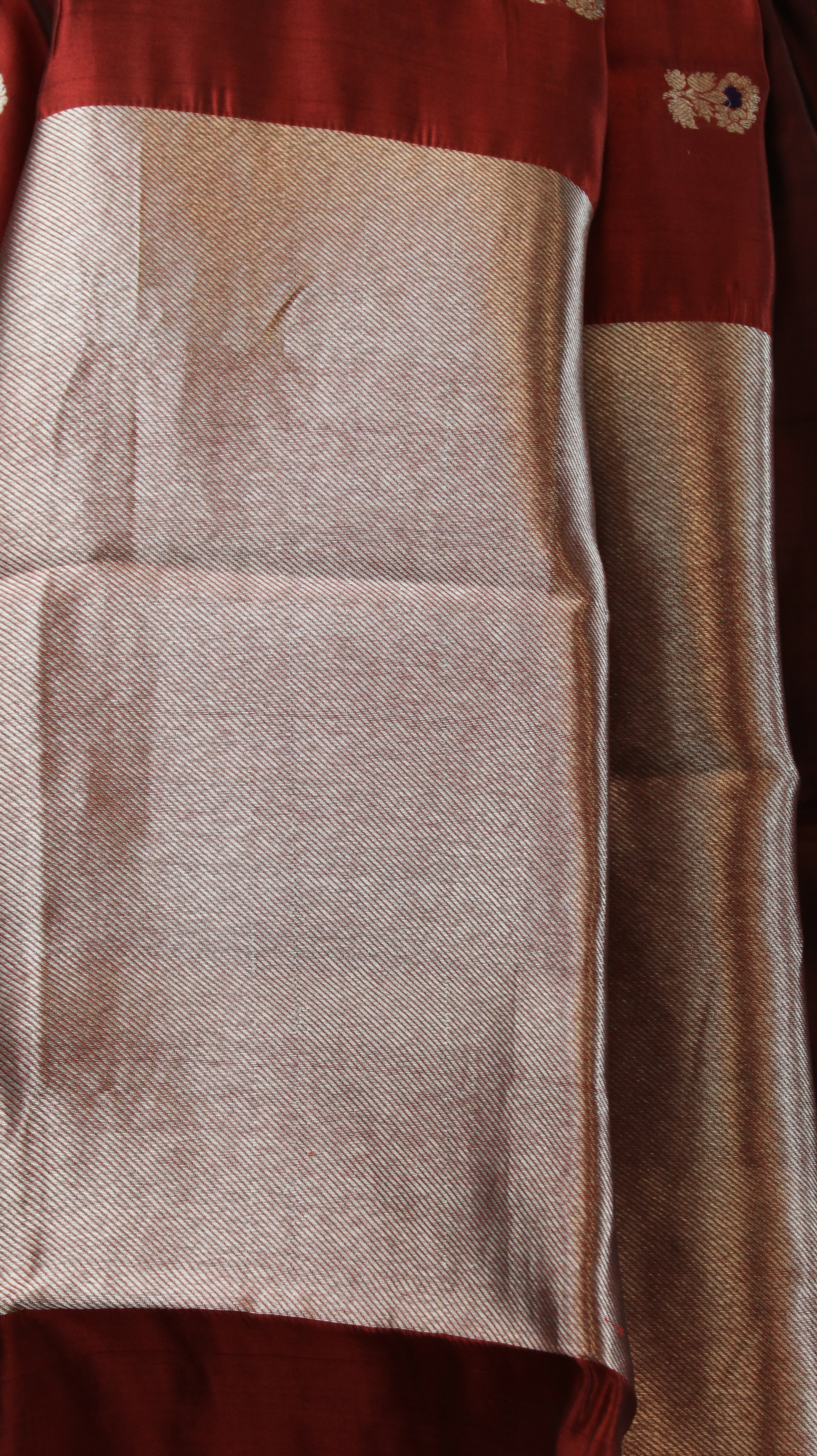 Garnet Glow | Chanderi