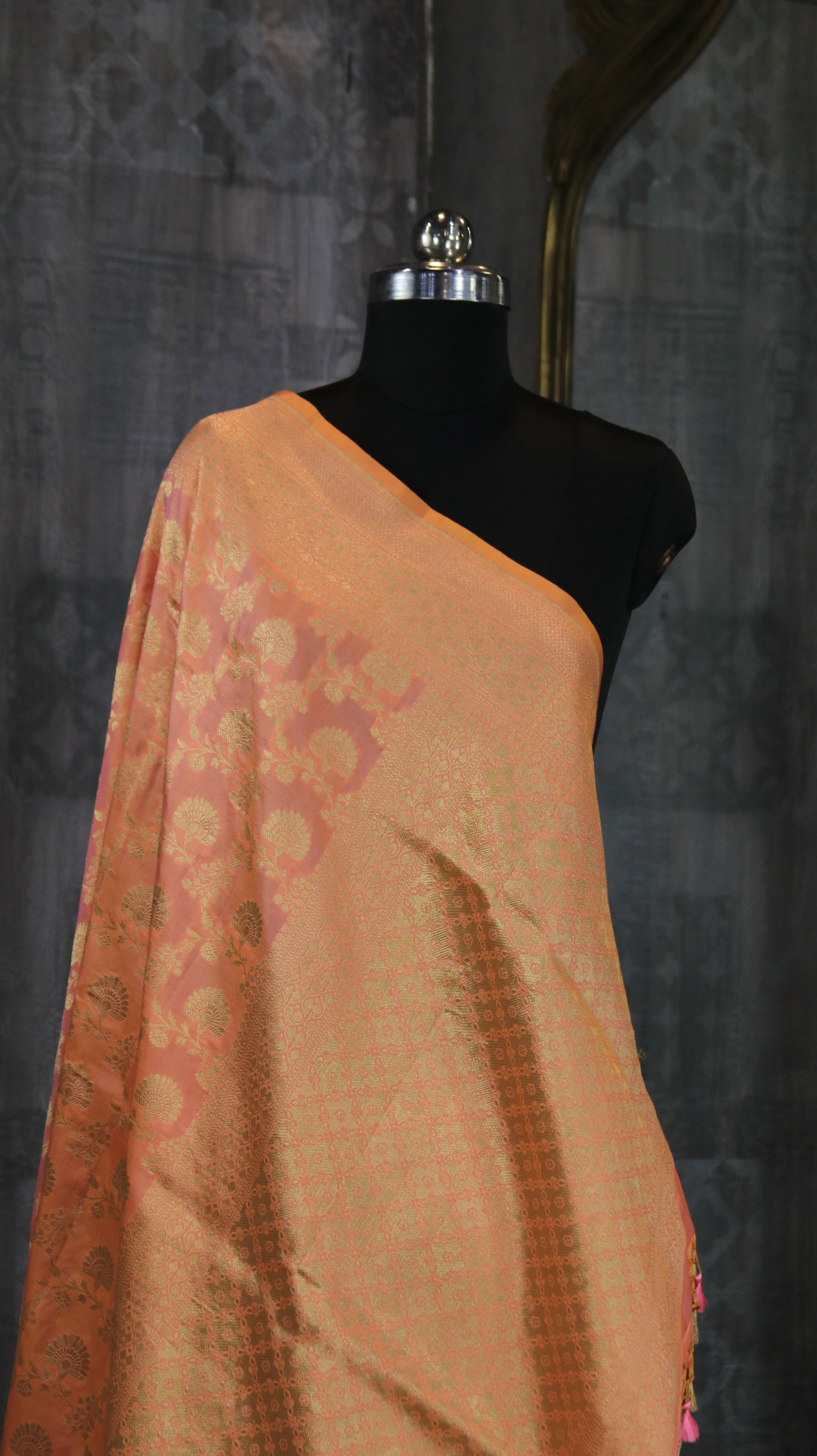 Peach Lumiere | Banarasi