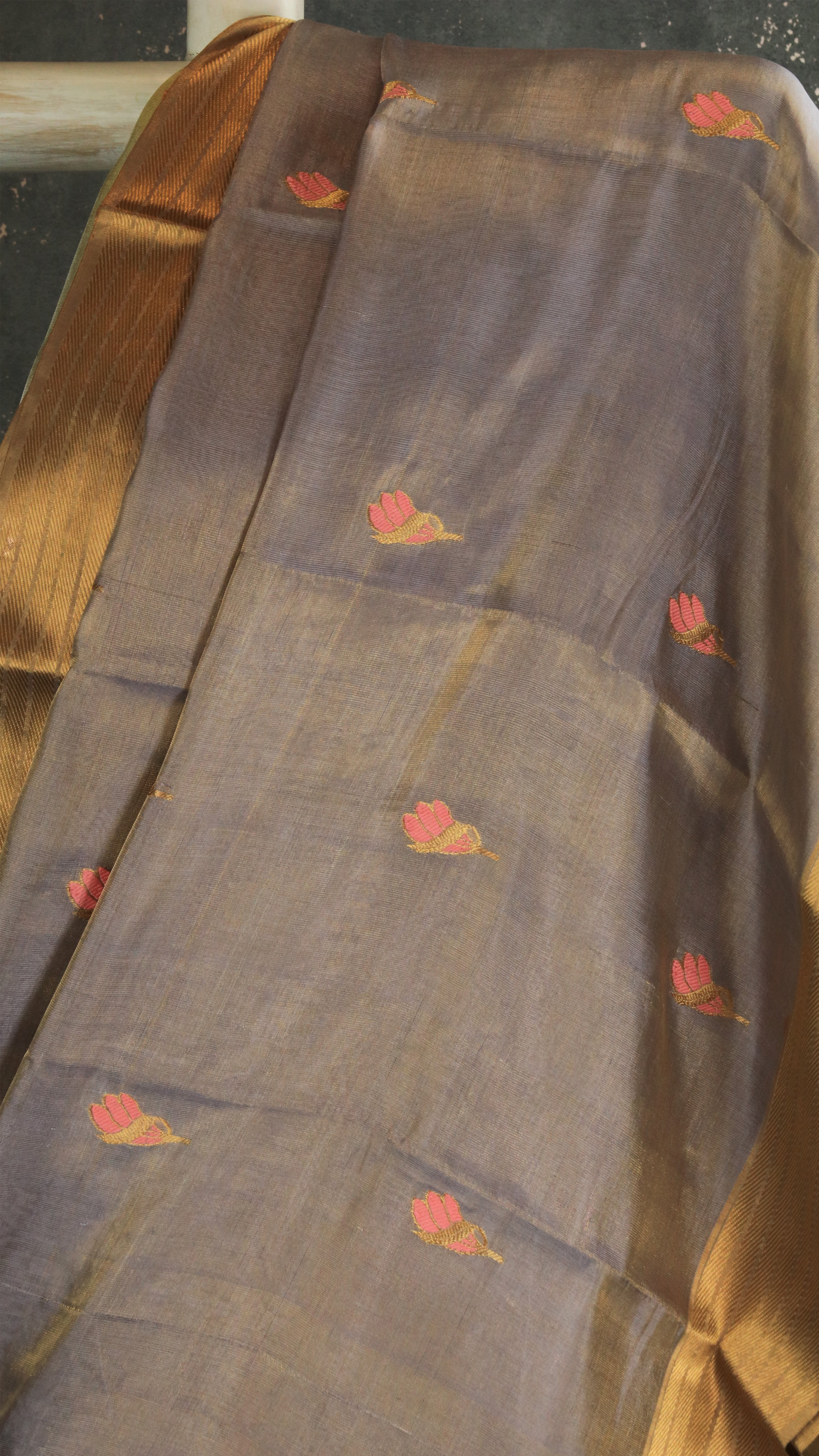 Champagne Grey | Chanderi