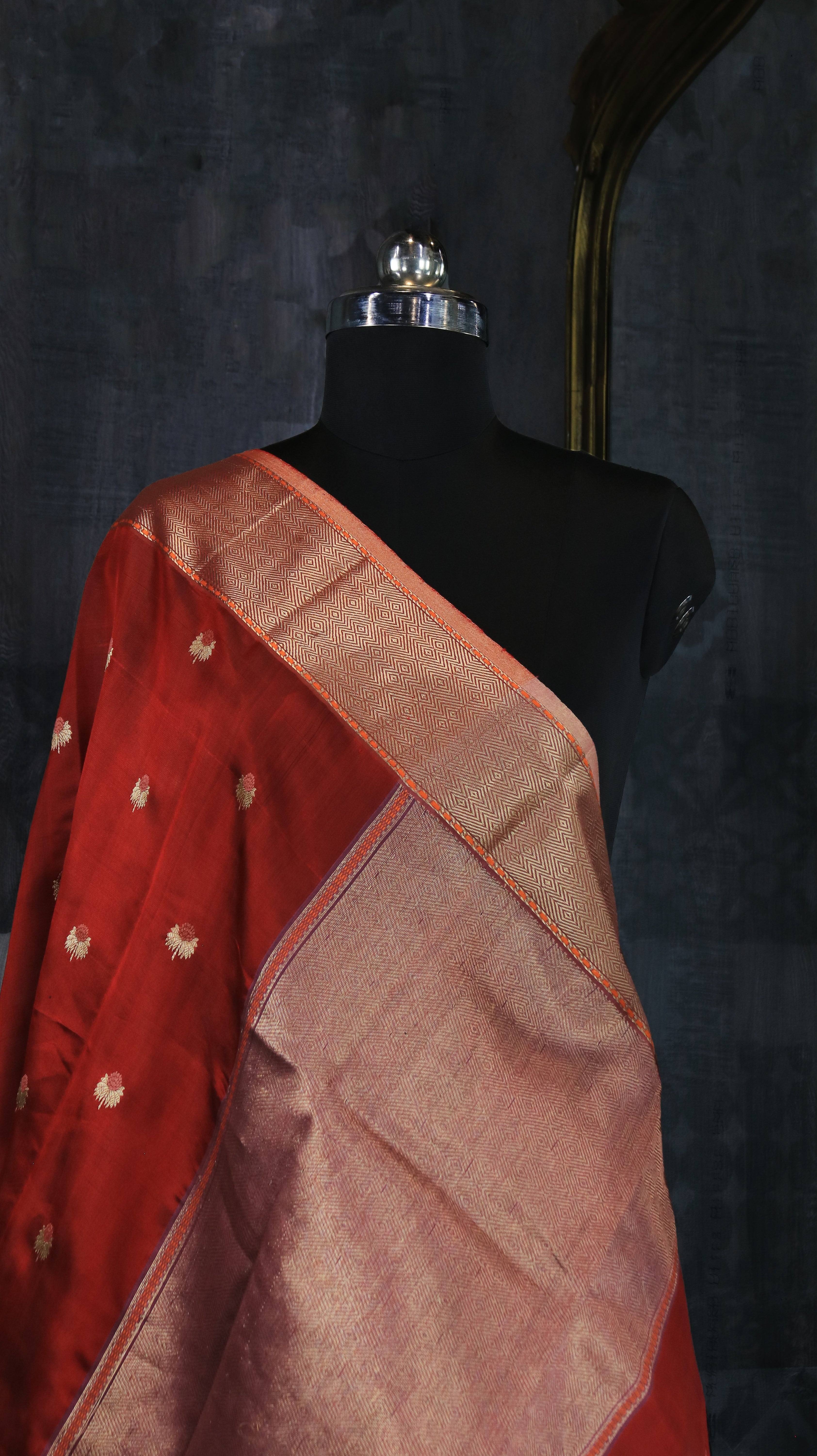 Velvet Vermilion | Chanderi