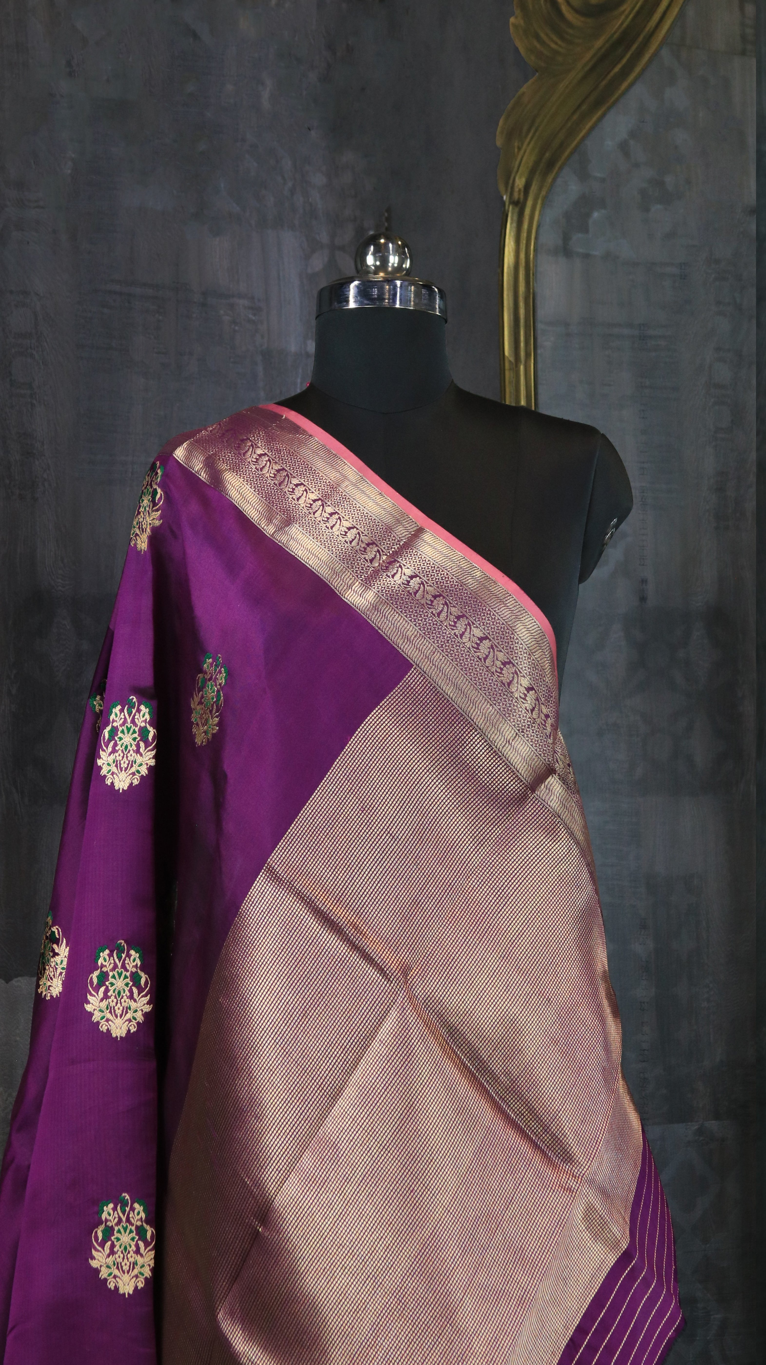 Purple Meher | Chanderi