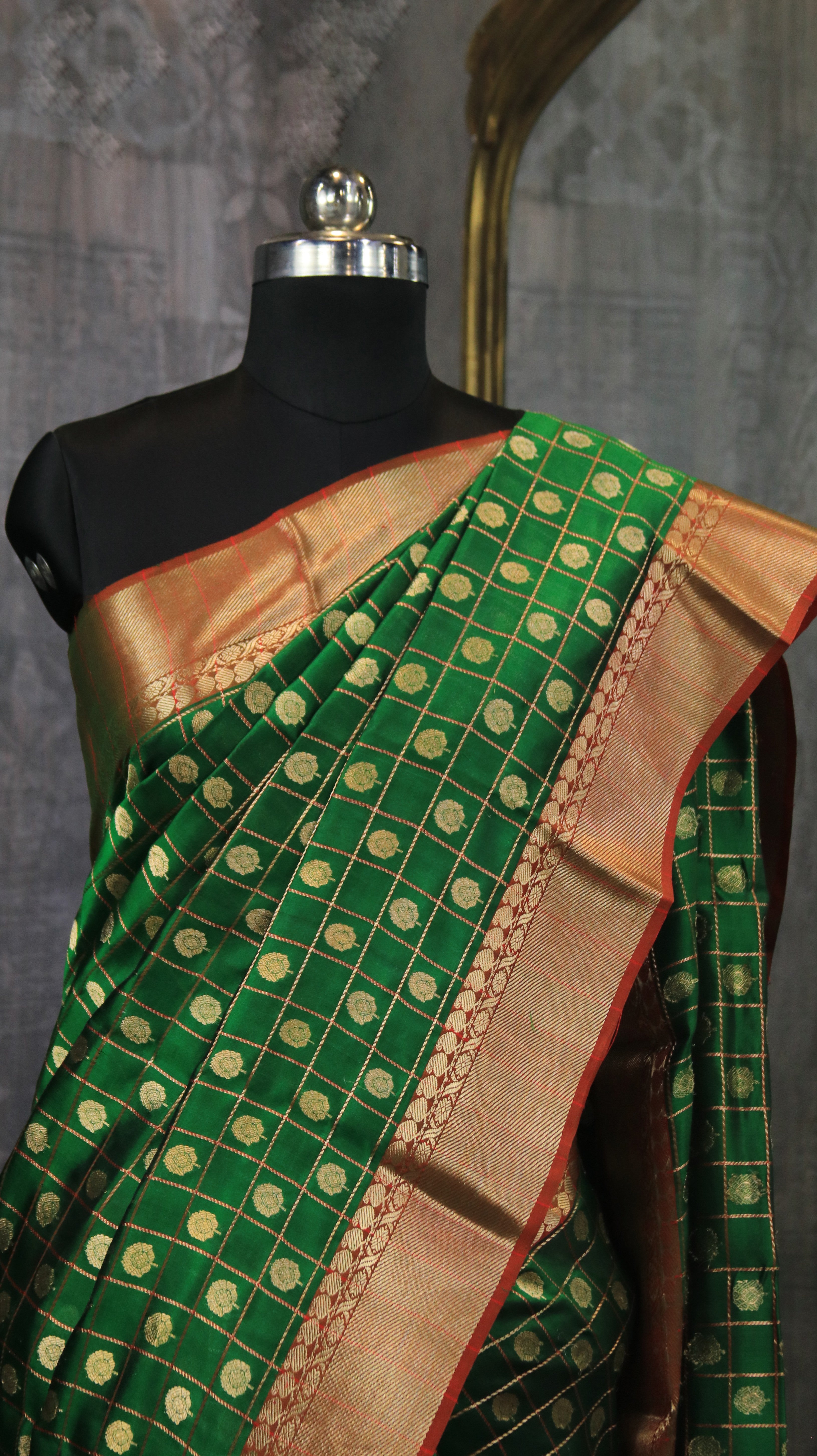 Emerald Regalia | Chanderi